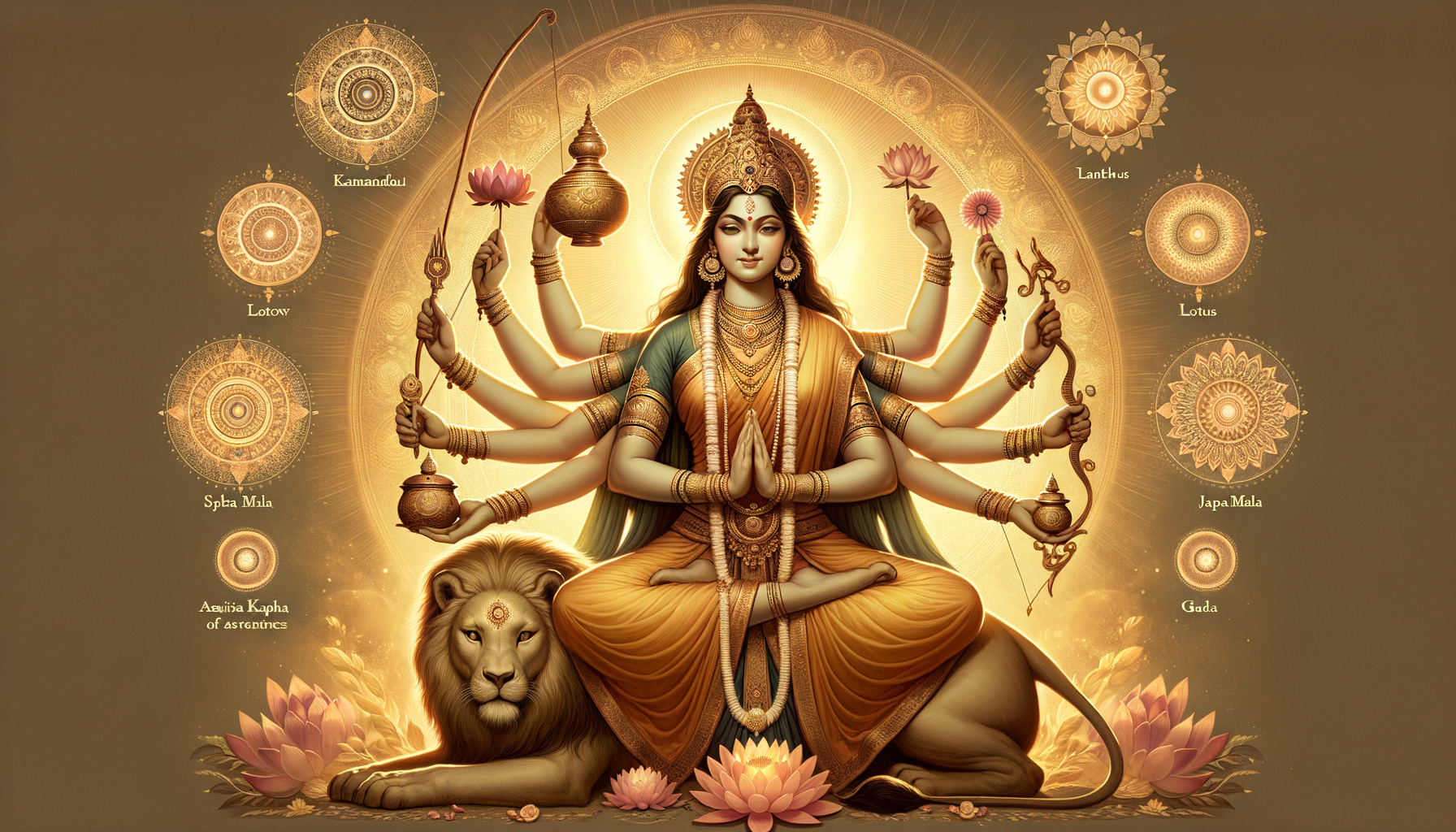 Discover the Complete Meaning of Ashtabhuja: Goddess Kushmanda’s Eight Arms Explained
