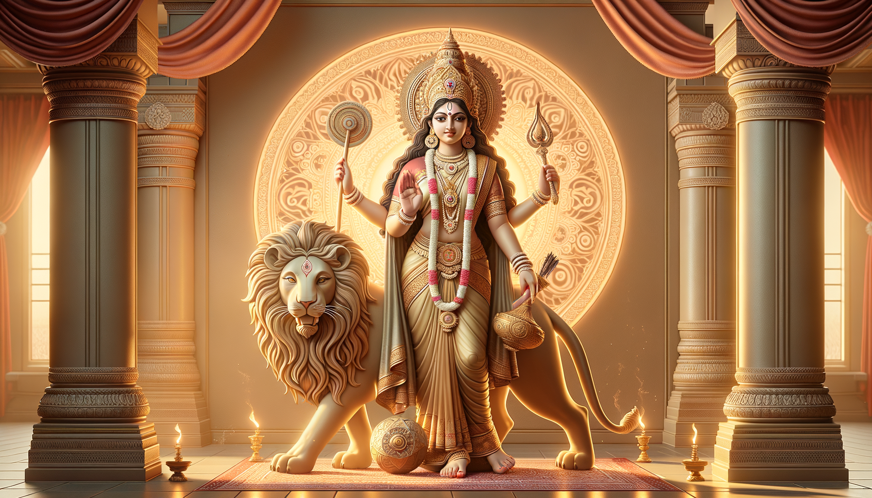 Discover the Complete Symbolism of Jagadhatri’s Elephant Head: From Devi Mahatmya to Bengal