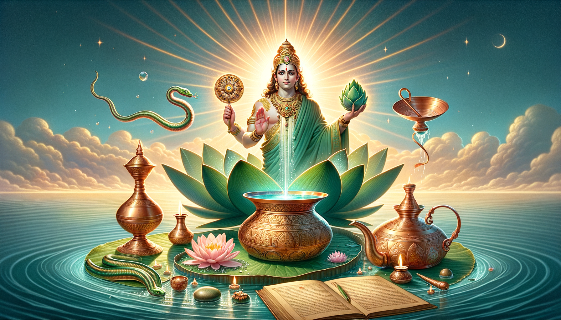 Unveiling the Sacred Bond: Why Leeches Symbolize Dhanvantari’s Timeless Ayurvedic Purification