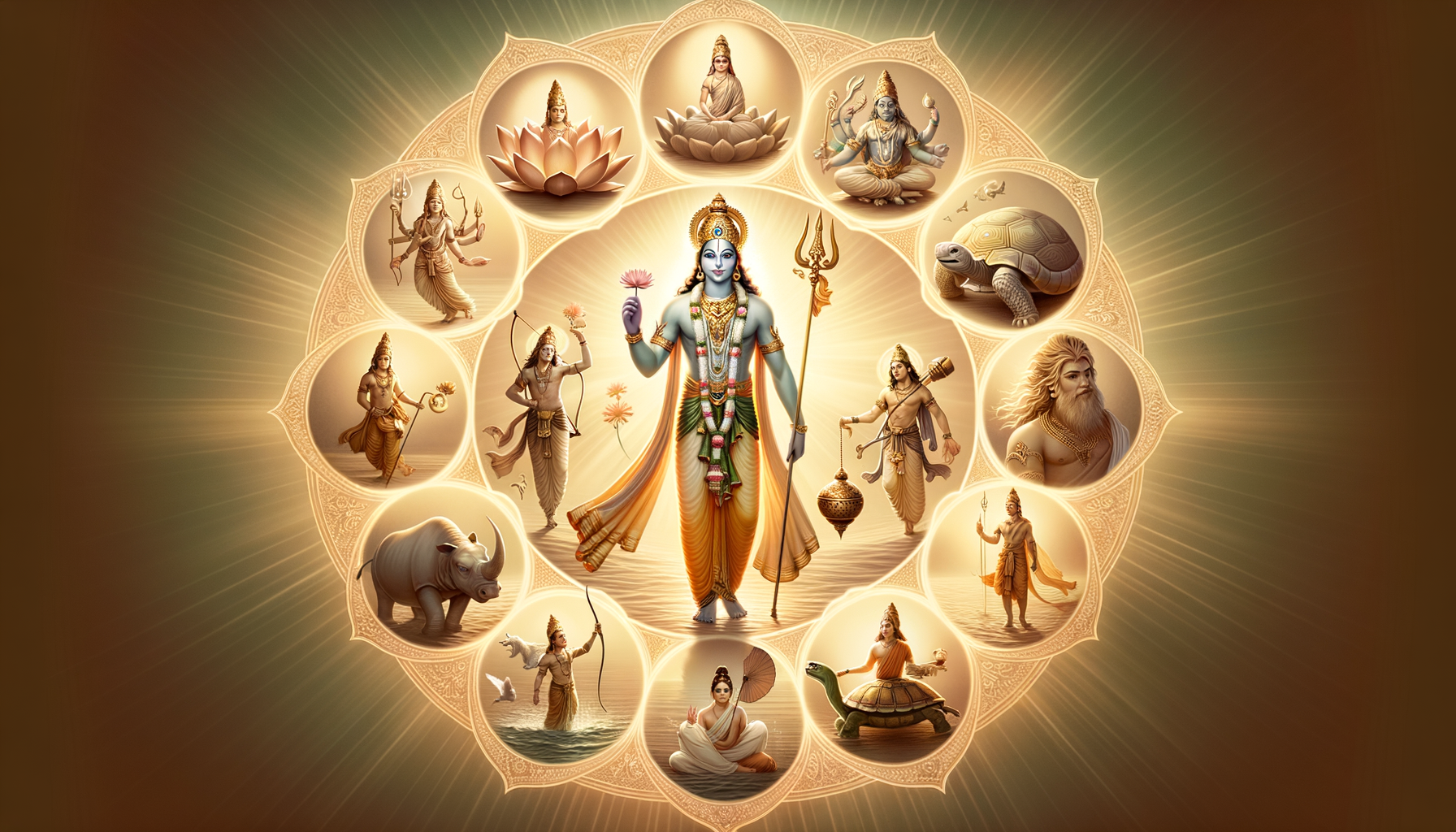 Dashavatara Moorthy: The Ten Sacred Incarnations of Lord Vishnu and Their Timeless Call to Dharma