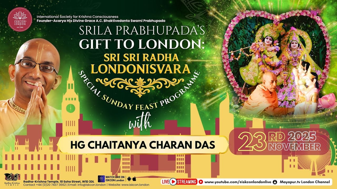 Srila Prabhupada’s Legacy in London: Sri Sri Radha Londonisvara and the Sunday Feast Talk