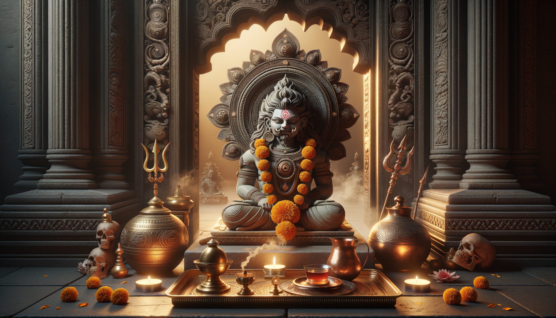 Why Temples Offer Alcohol to Kal Bhairav: Tantric Symbolism, Fearlessness, and Grace