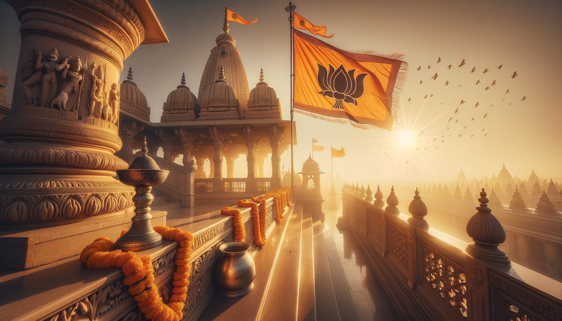 Ayodhya’s Dharma Dhwaj Raised by PM Modi: A Historic Milestone After 500 Years