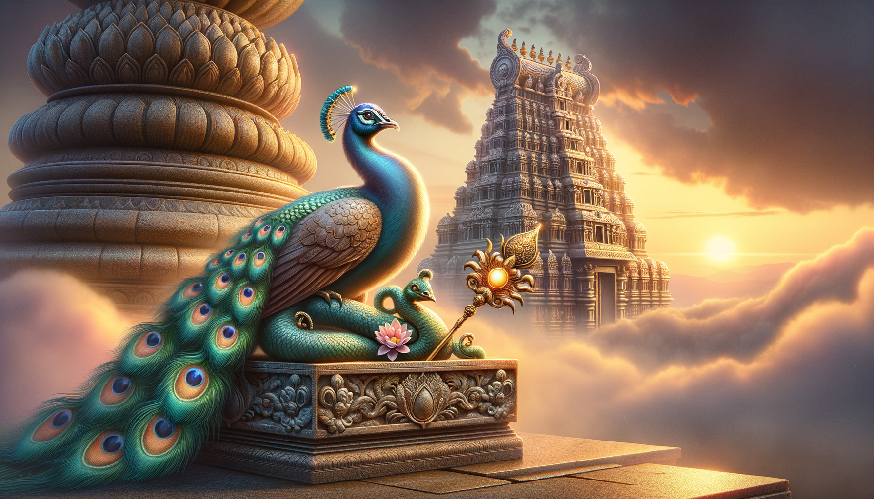 Peacock Symbolism in Hinduism: Majestic Vahana of Subrahmanya Swamy and Auspicious Grace