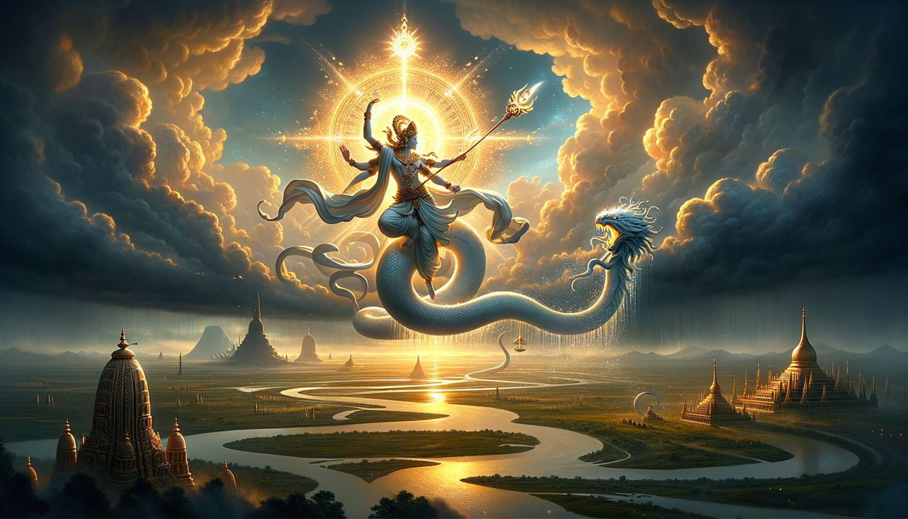 Indra’s Triumph over Vritrasura: Awe-Inspiring Symbolism, Dharma, and Unity Across Traditions