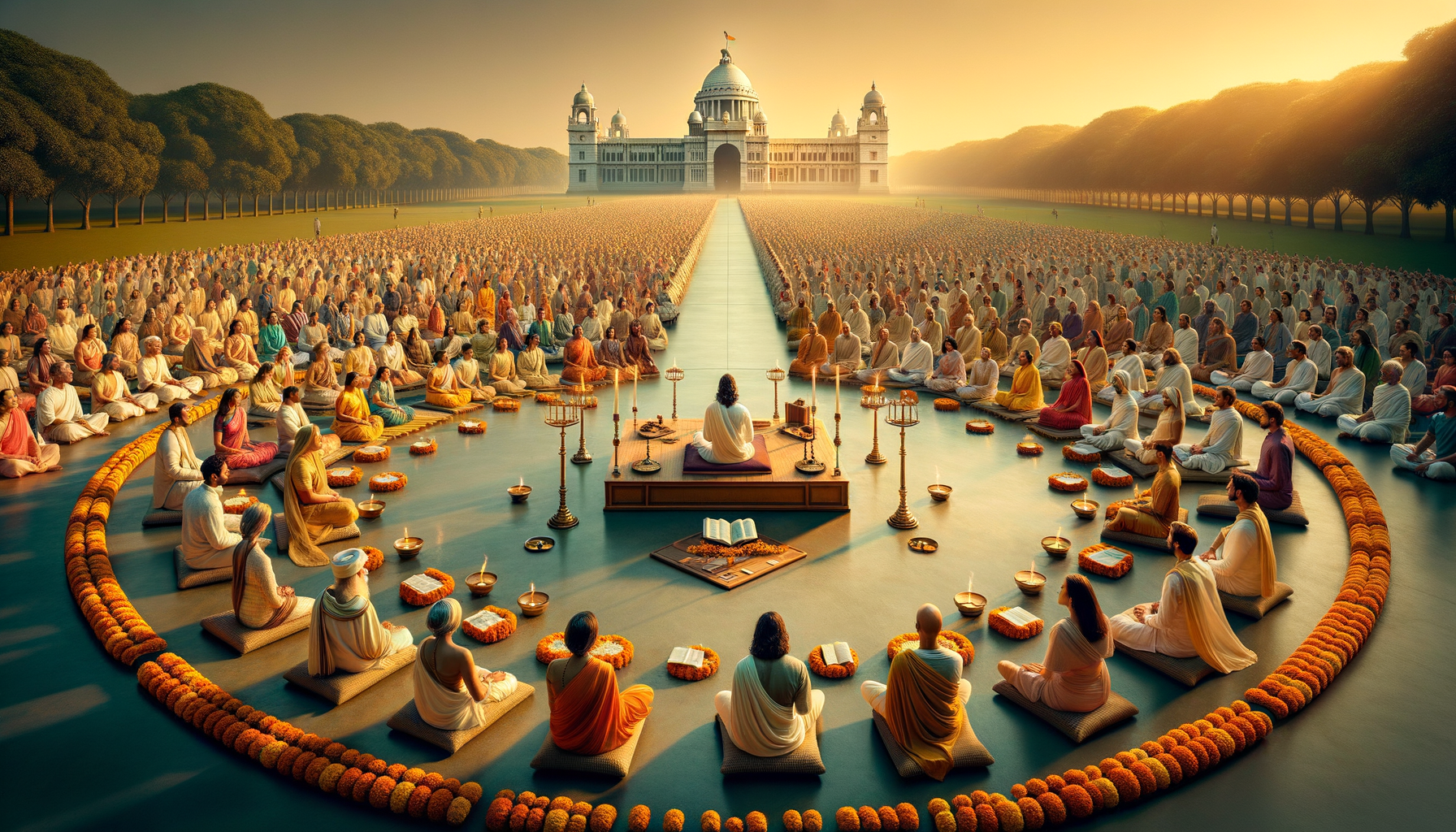 Kolkata’s Historic Gita Chanting Unites Dharmic Traditions: A Peaceful Call for Harmony