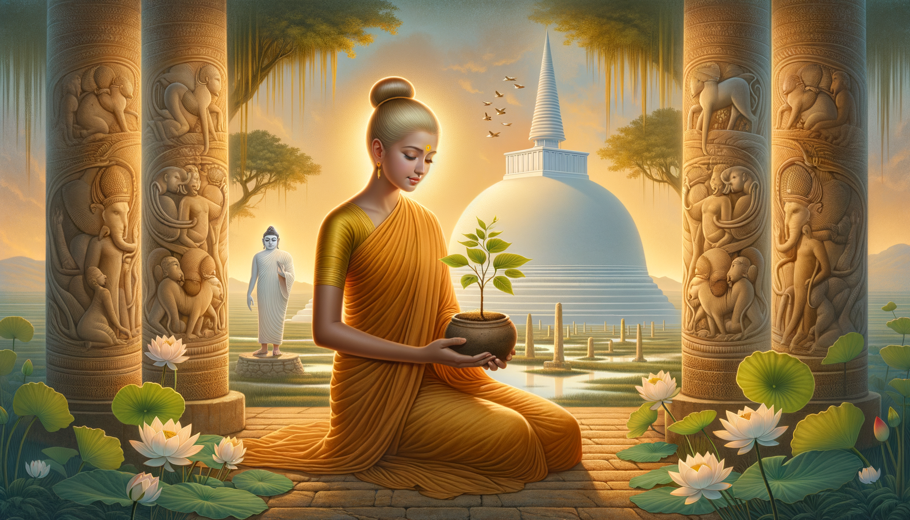 Sanghamitra’s Sacred Mission: How Ashoka’s Daughter Forged India–Sri Lanka Buddhist Ties