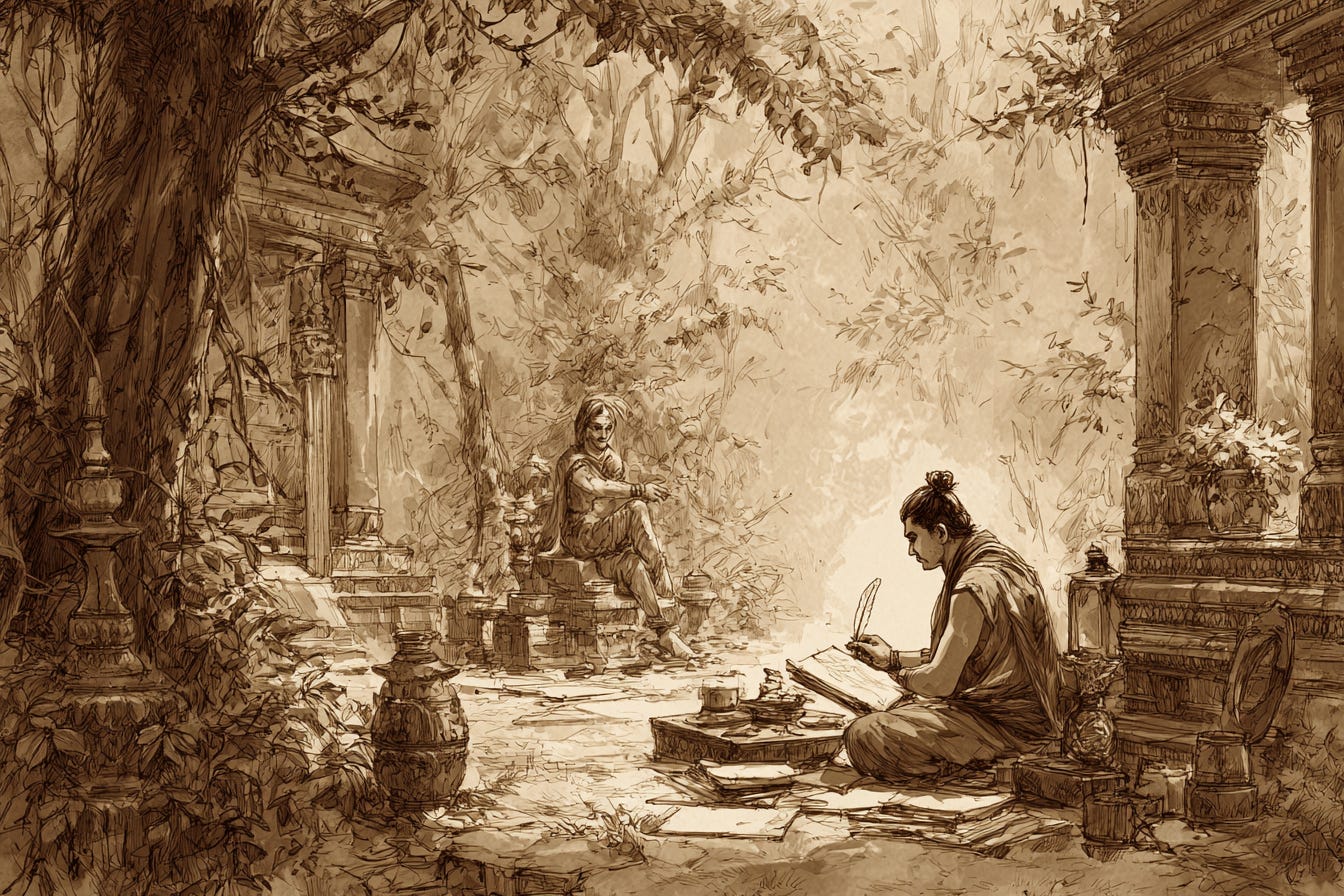 How Tagore Illuminates Kalidasa: Forest Hermitages and the Soul of Sanatana Dharma