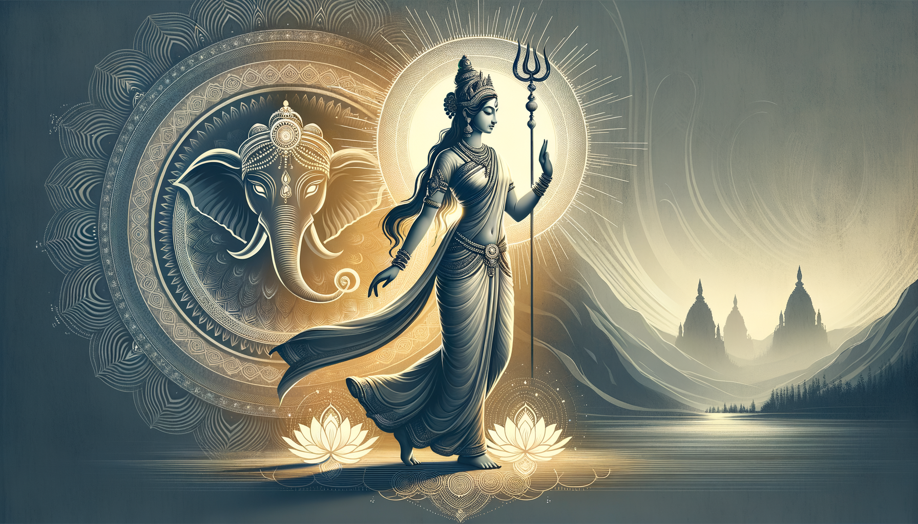Chamunda’s Sacred Elephant: Fierce Shakti, Ego’s Undoing, and the Path to Inner Freedom