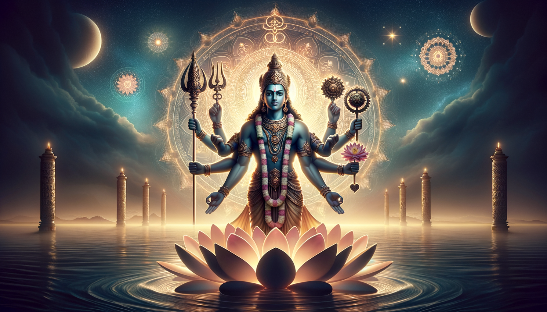 Gadadhara Vishnu: The Awe-Inspiring Power of Kaumodaki and the Protection of Dharma