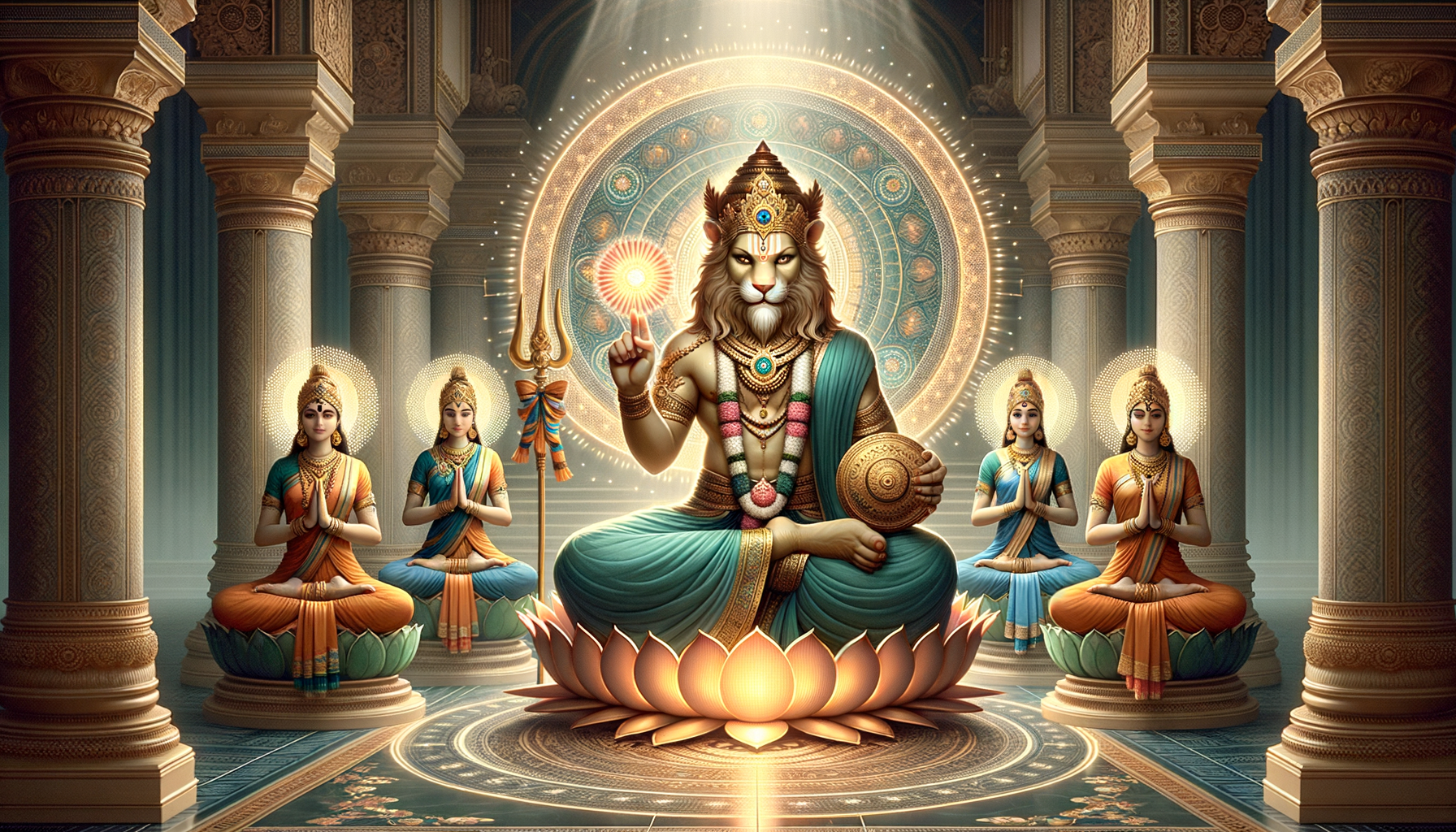 Narasimha and the Yogini Shaktis: Unveiling the Four Vyuhashaktis and Their Sacred Power