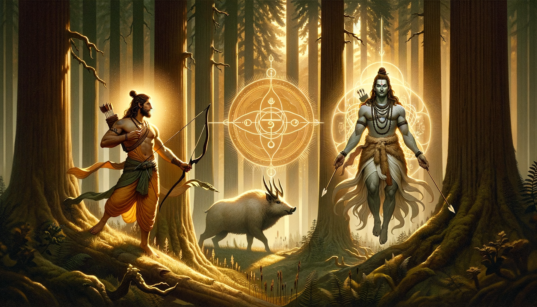 Arjuna and Kirata Shiva vs. Demon Mook: Powerful Spiritual Lessons on Inner Courage