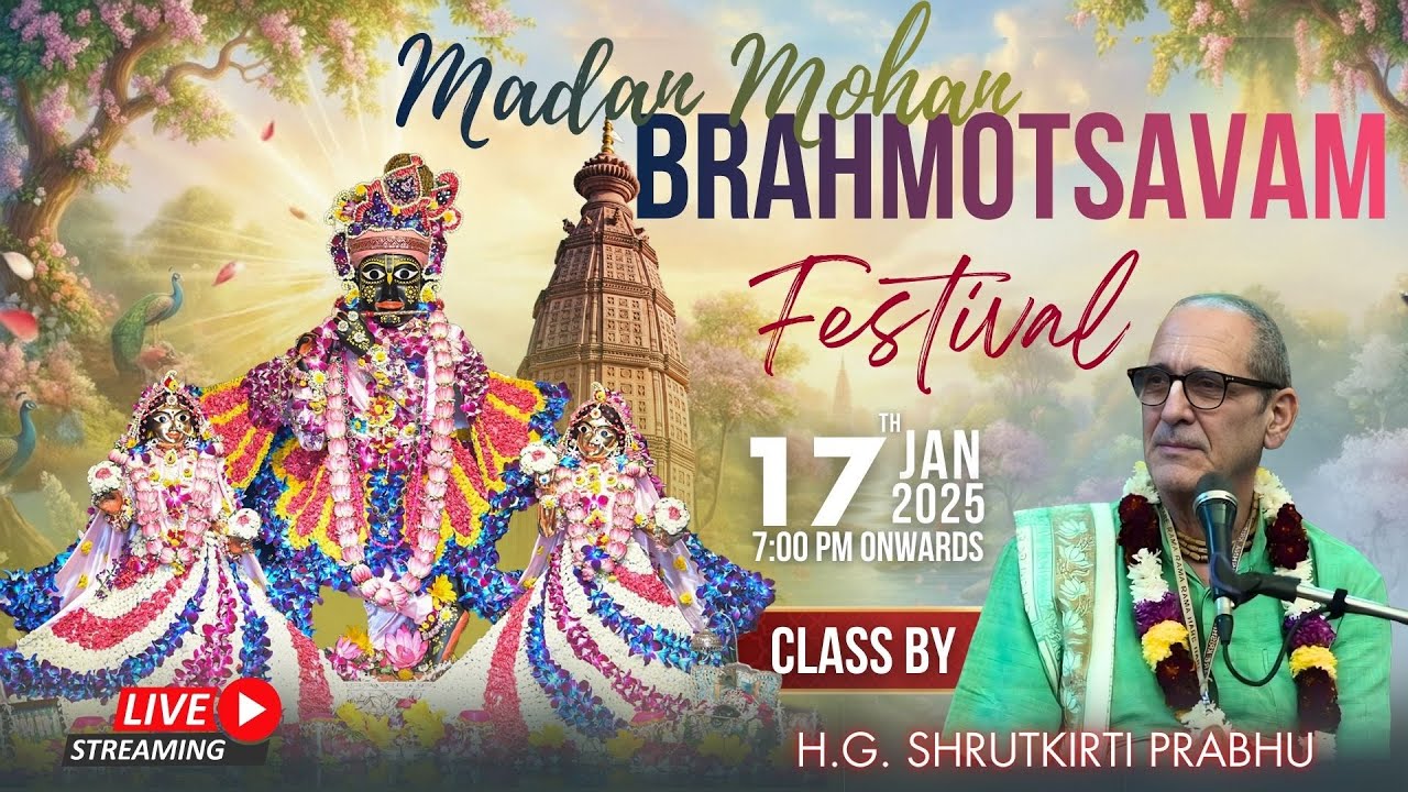 Madan Mohan Brahmotsavam at GEV: Profound Insights by H.G. Shrutkirti Prabhu (17 Jan 2026)