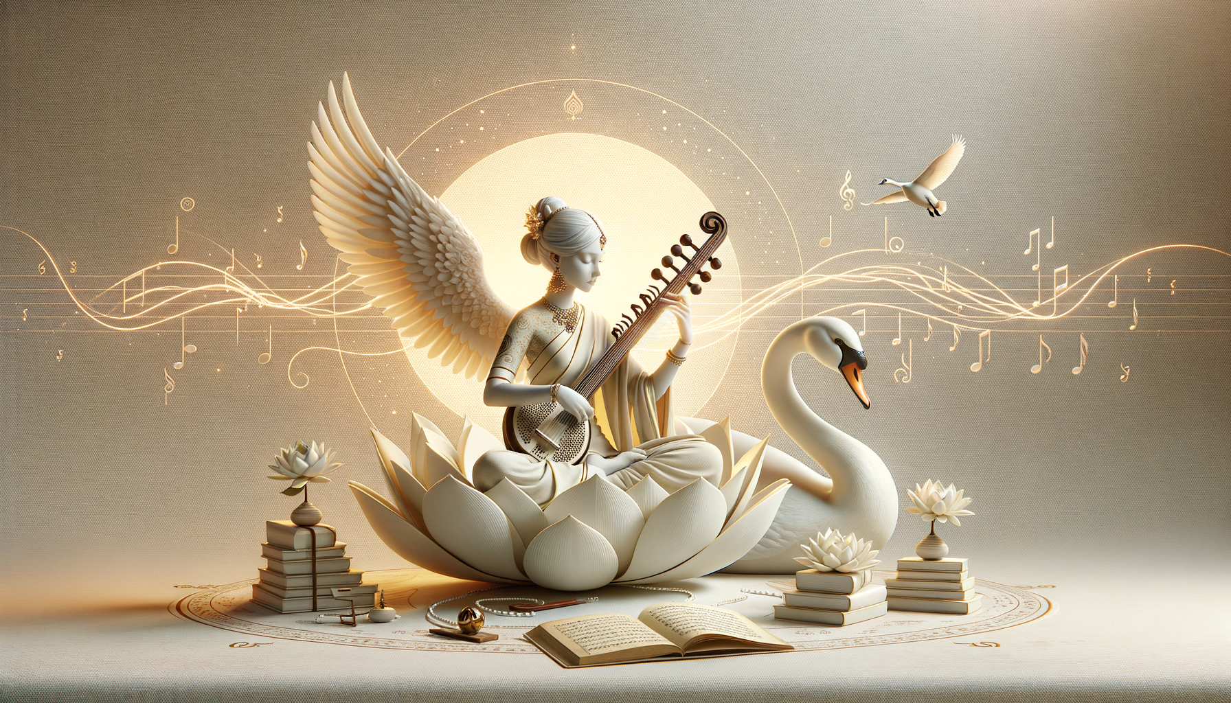 Maa Saraswati: Timeless Goddess of Music, Learning, and Inner Harmony in Dharmic Traditions