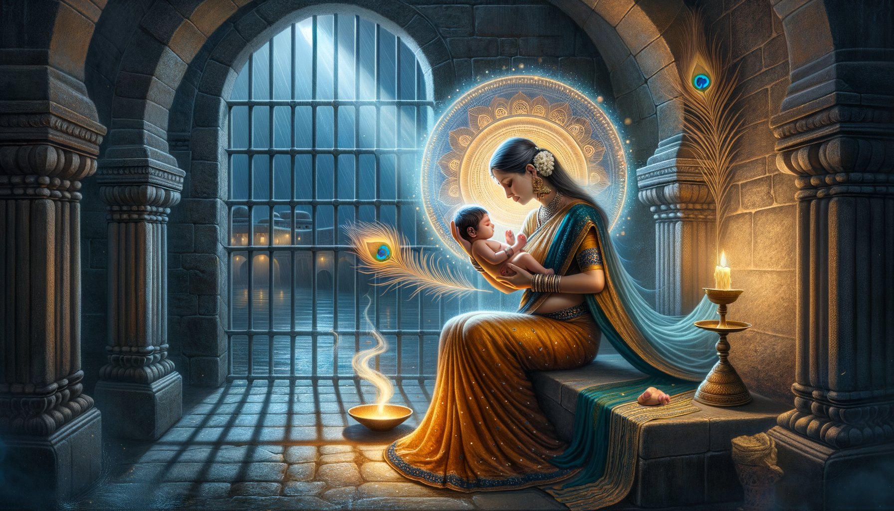 Devaki Mata: A Mother’s Courage and Divine Destiny in the Birth of Sri Krishna