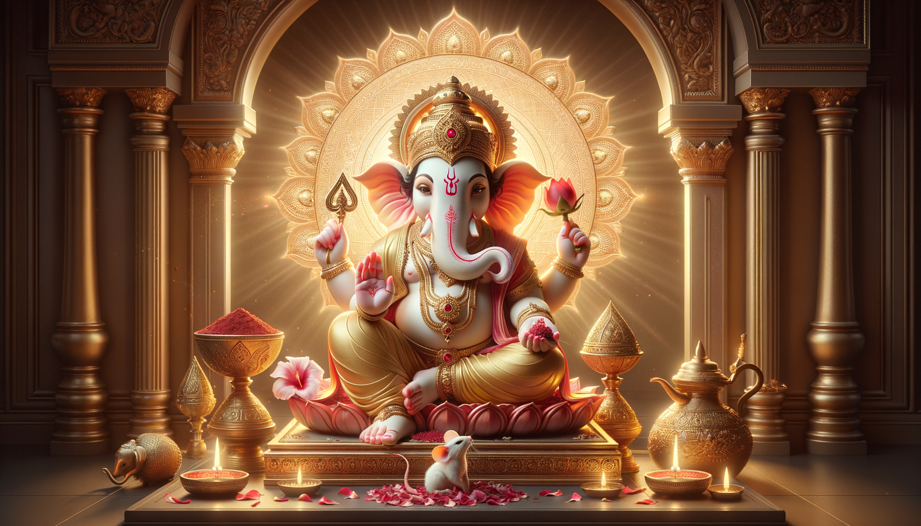 Why Ganesha Wears Red: Auspicious Energy, Shakti, and Victory Over Darkness