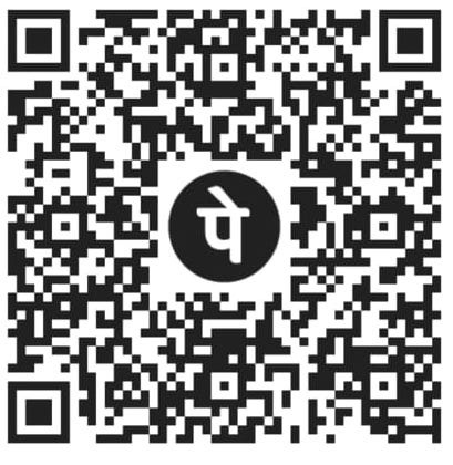 Black-and-white QR code with a central circle showing the Devanagari 'पे' symbol; a scannable link accompanying this Cross Posted Opinion Pieces article on Vrtrasura and Nawab Nehru’s legacy.