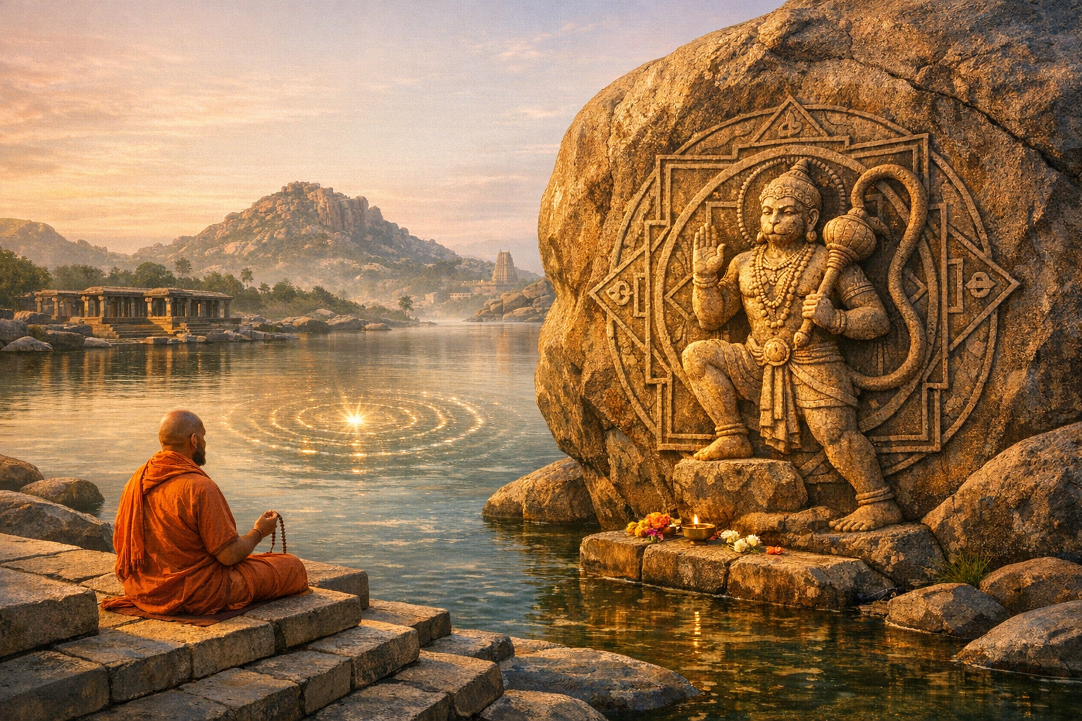 Chakratirtha, Hampi: Vyasaraja’s Divine Vision of Mukhyaprana and Vijayanagara’s Sacred Legacy