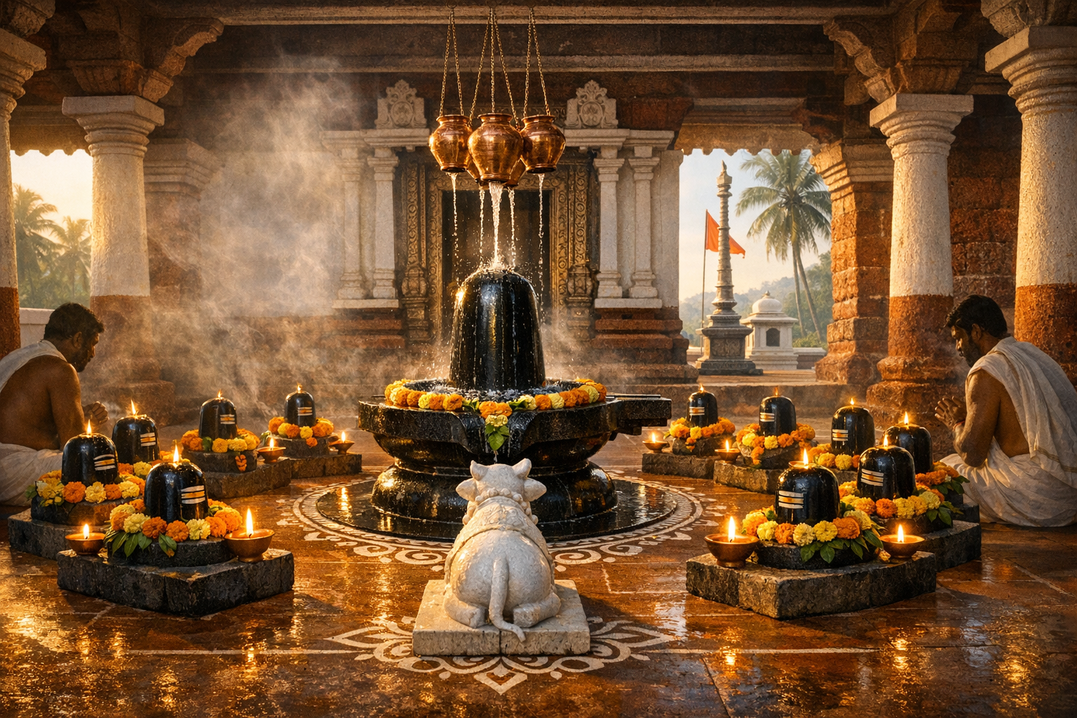 Historic Milestone: Pran Pratishtha of 12 Jyotirlingas at Shri Goveshwar Devasthan, Old Goa