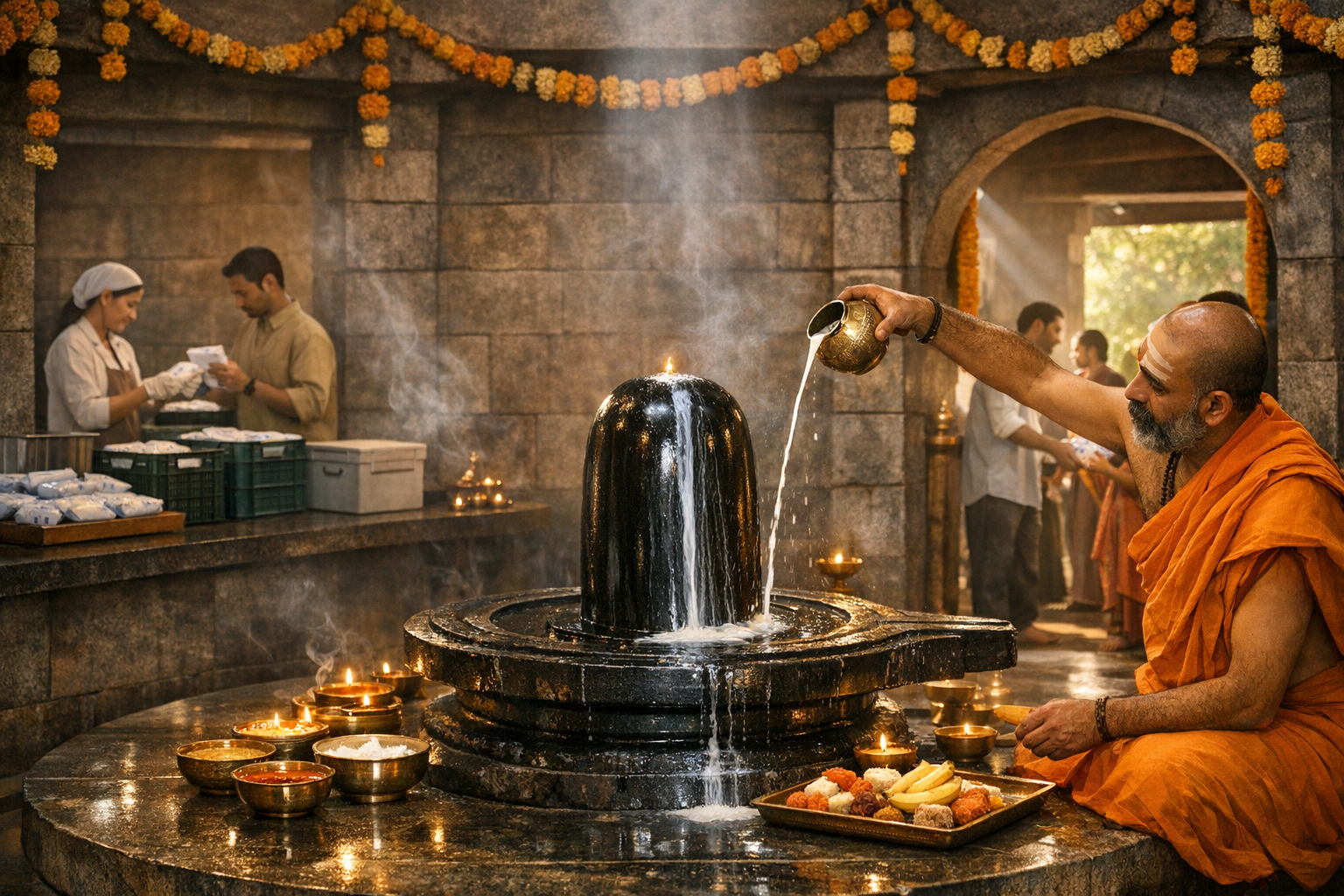 Milk Offerings to Shiva: Evidence-Based Myth-Busting and Compassionate Redistribution at Dhyanalinga