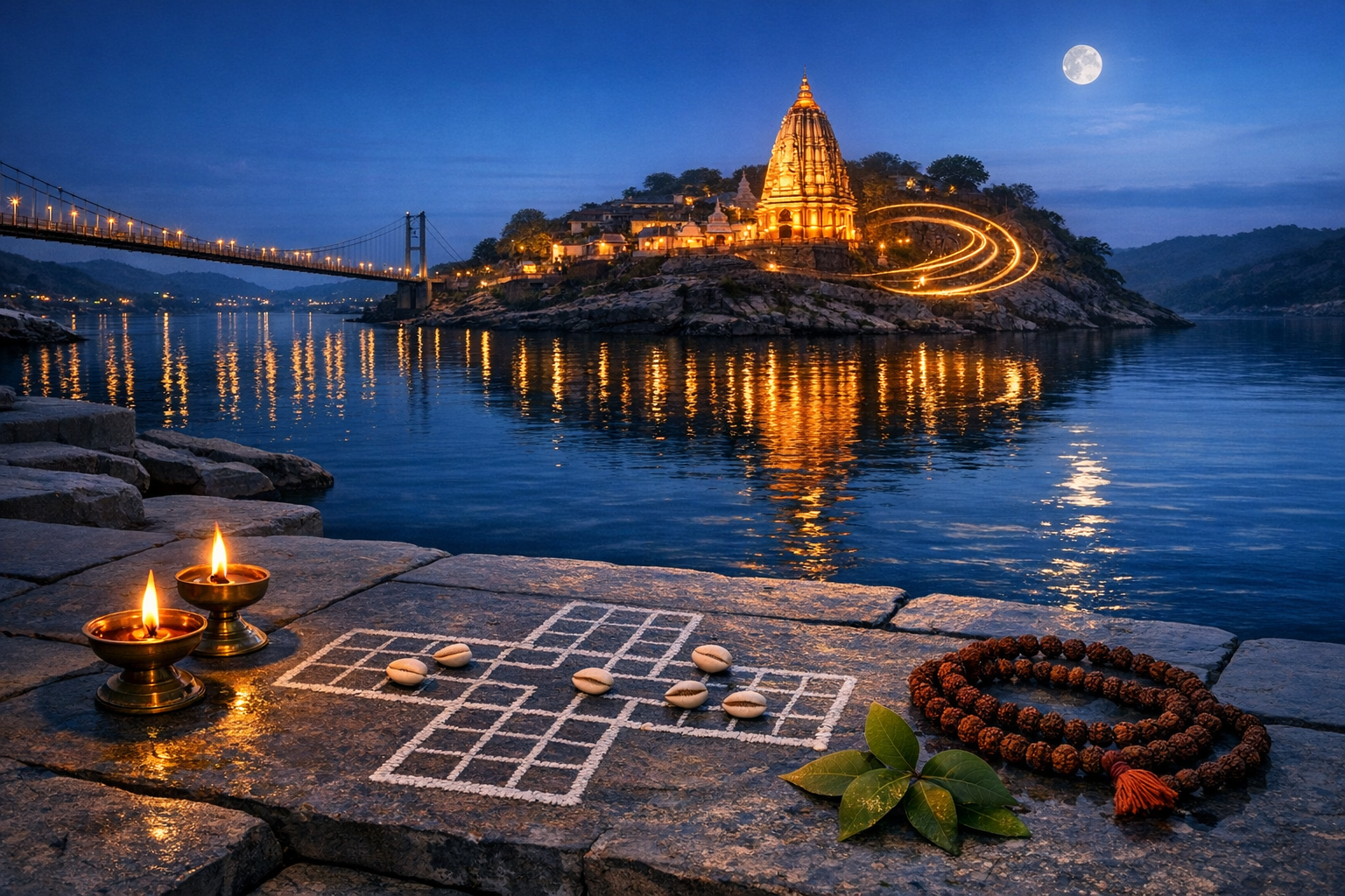 Omkareshwar’s Living Deity: Shiva’s Nightly ‘Chausar’ Legend, Shayana Aarti, and the Sacred Narmada