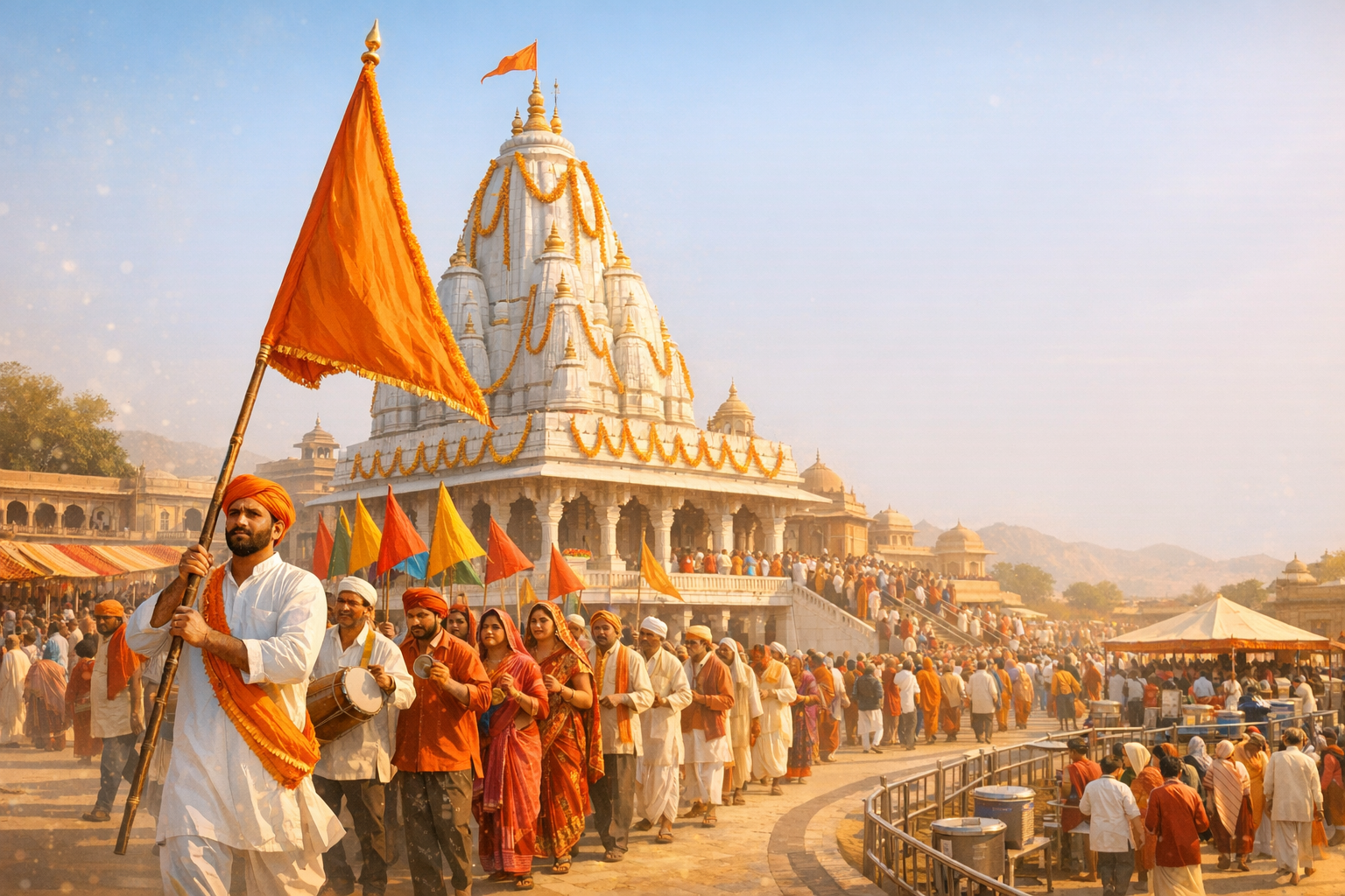 Falgun Mela 2026 at Khatu Shyamji: Nishan Yatra, Lakkhi Mela Dates, Rituals, Travel Guide