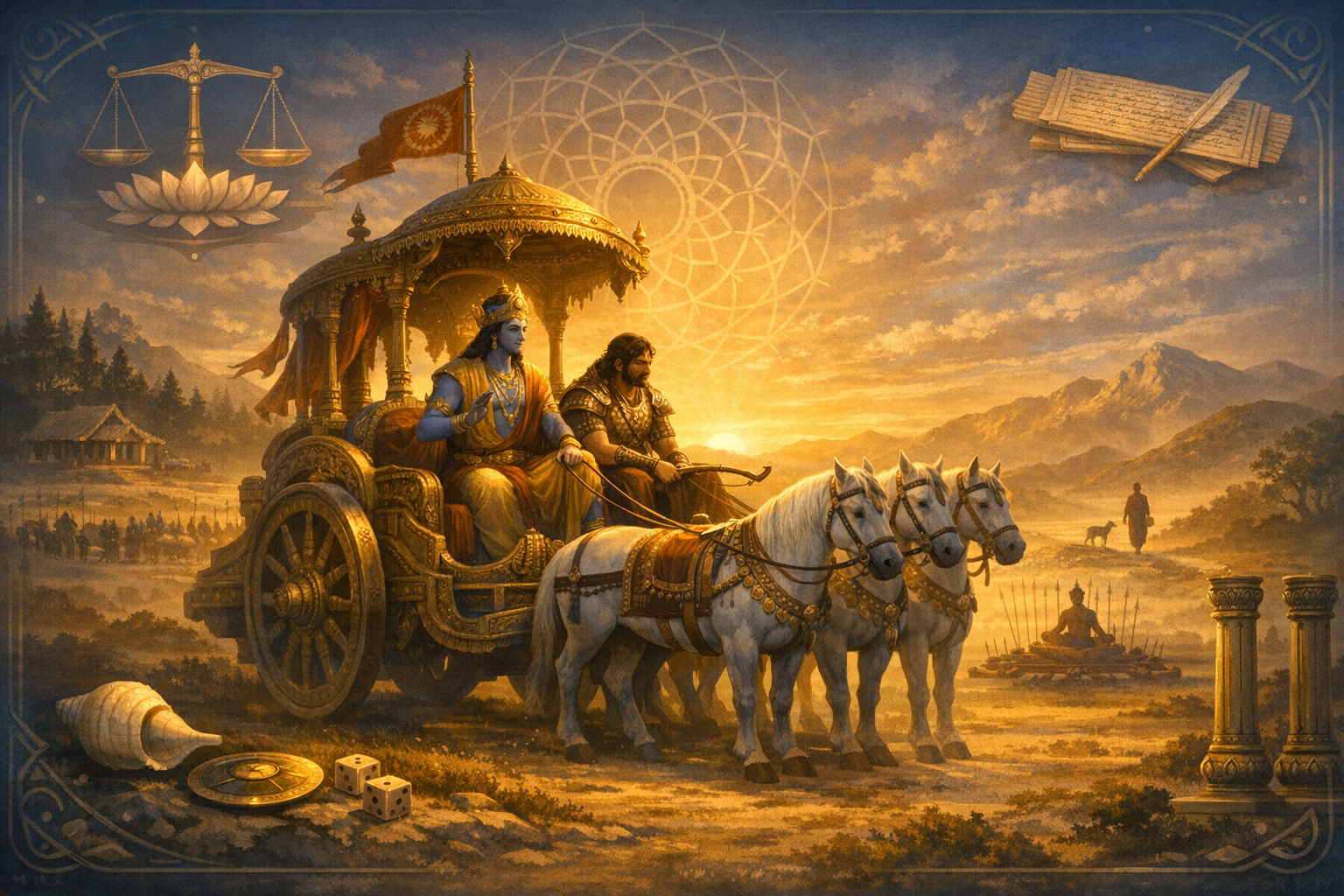 Mahabharata Made Clear: A Comprehensive, Soul-Stirring Summary of Dharma, War, and Wisdom