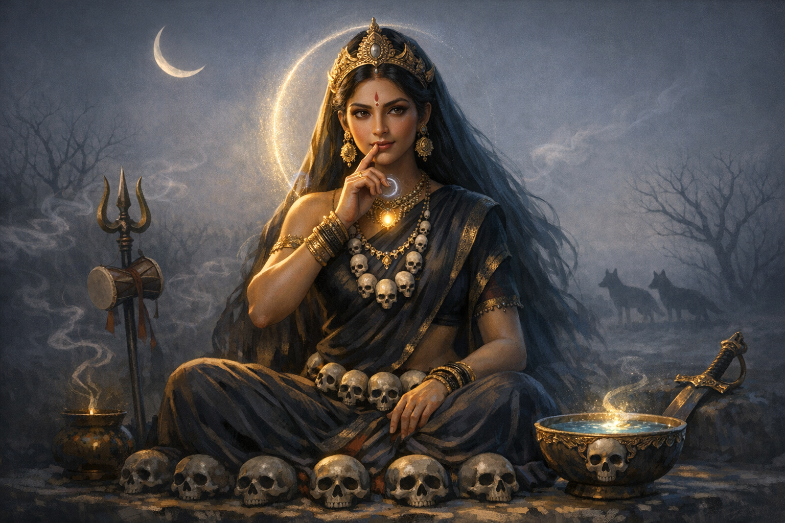 Decoding the Charchika Mudra: Chamunda’s Fearless Iconography and the Science of Inner Purification
