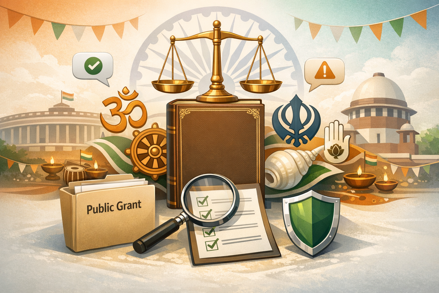 Shankhnad Mahotsav grant: constitutional tests, political critique, and dharmic unity