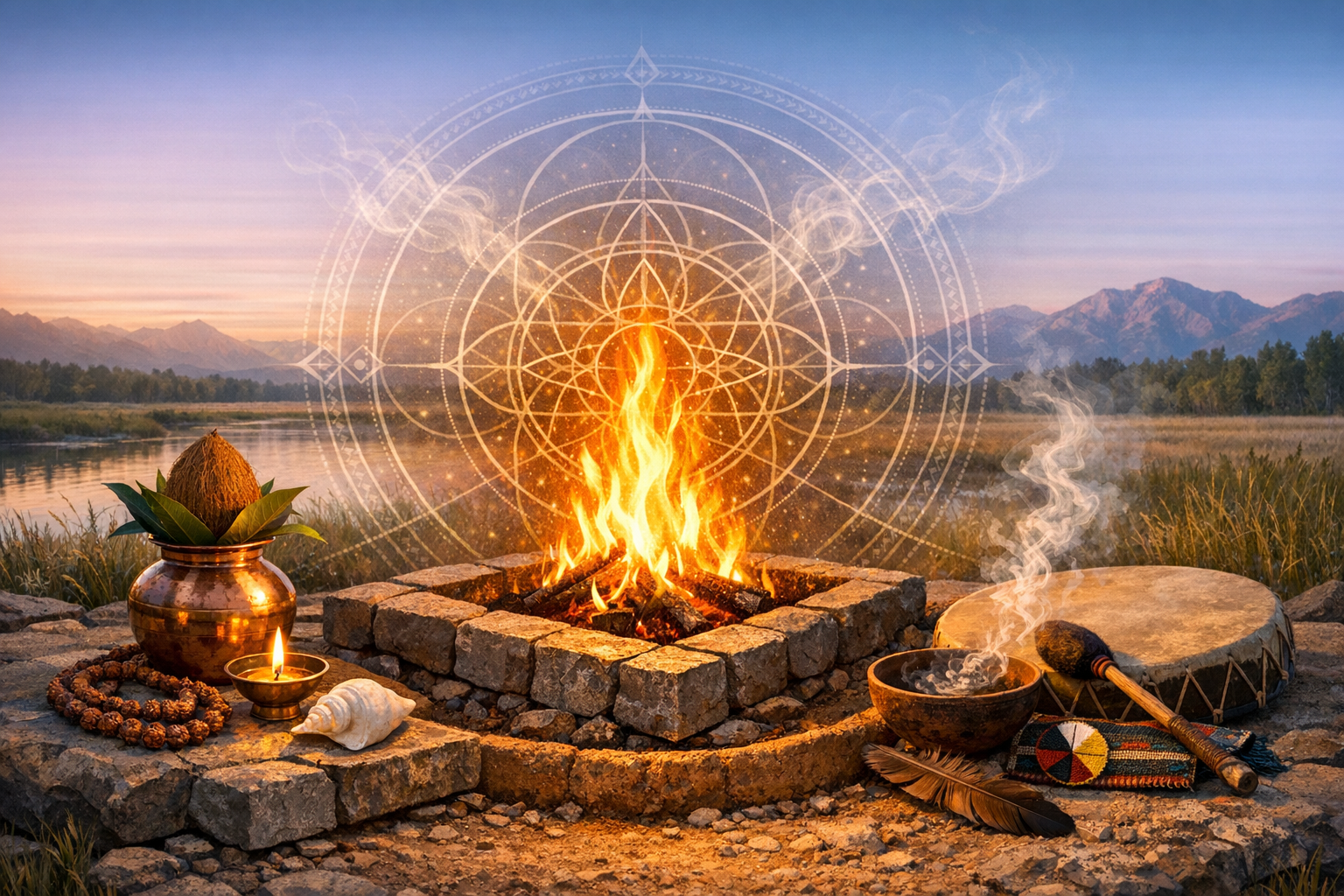 Echoes of the Vedas in Native American Lifeways: A Scholarly, Empathic Comparison
