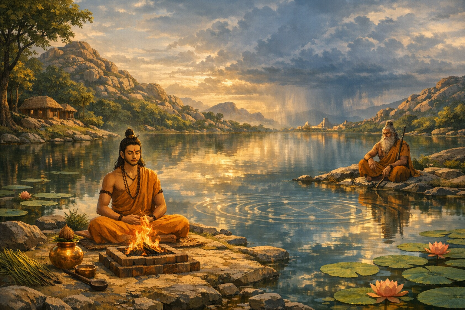 Rishyasringa and Vibhandaka’s Enchanted Lake: How Ascetic Power Shaped Destiny in the Ramayana