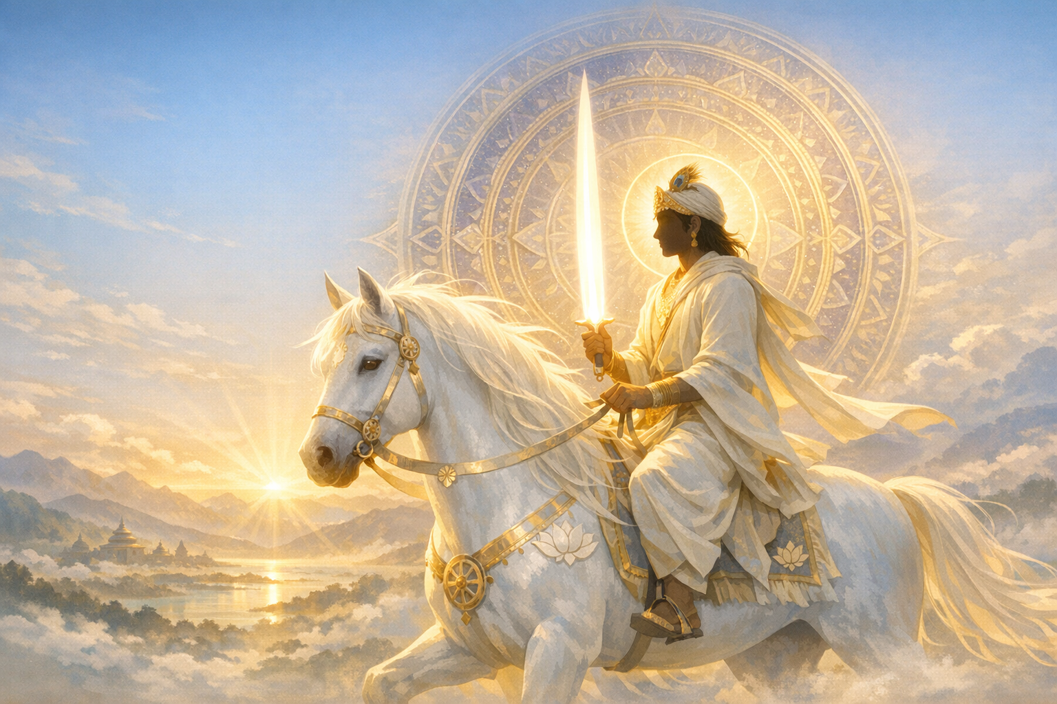 Kalki’s White Horse Devadatta: Profound Symbolism, Dharmic Unity, and Timeless Renewal