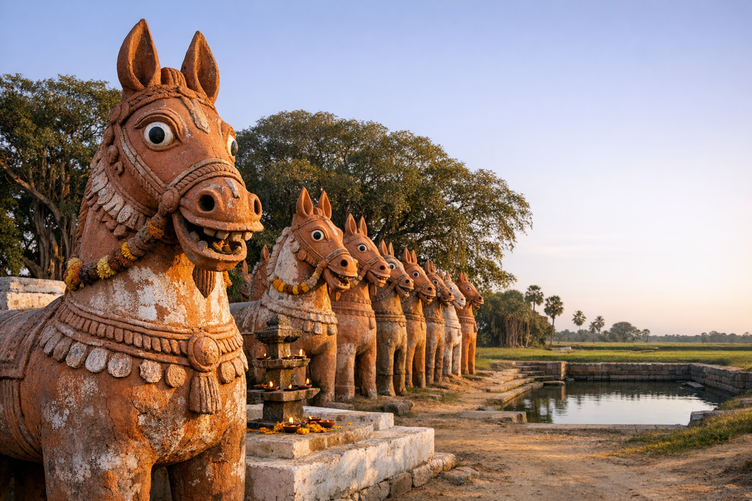 Guardians at the Village Edge: Ayyanar’s Terracotta Horses—History, Ritual, Symbolism