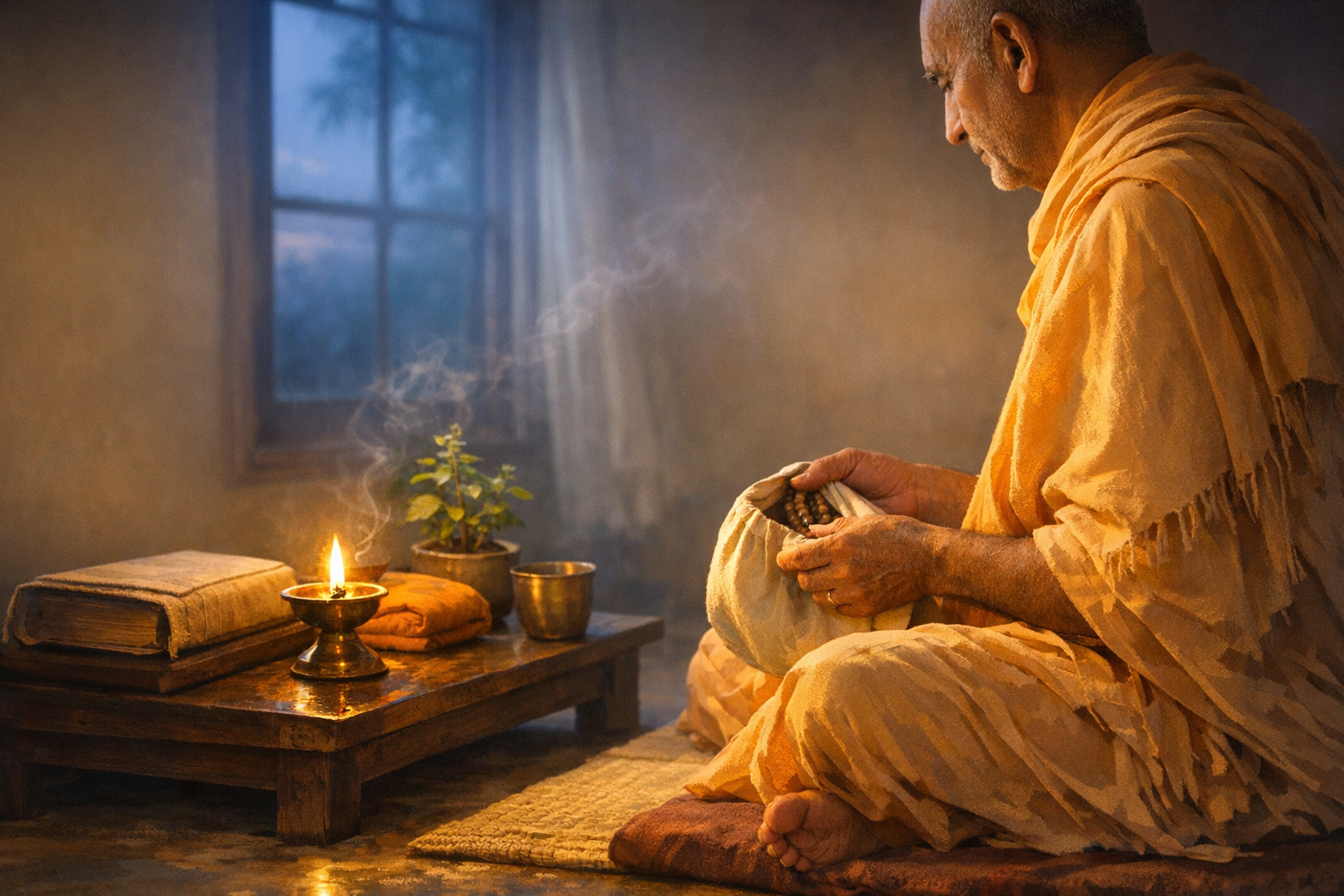 A Sacred Farewell: HH Badrinarayan Swami’s Final Day of Bhakti, Stillness, and Grace