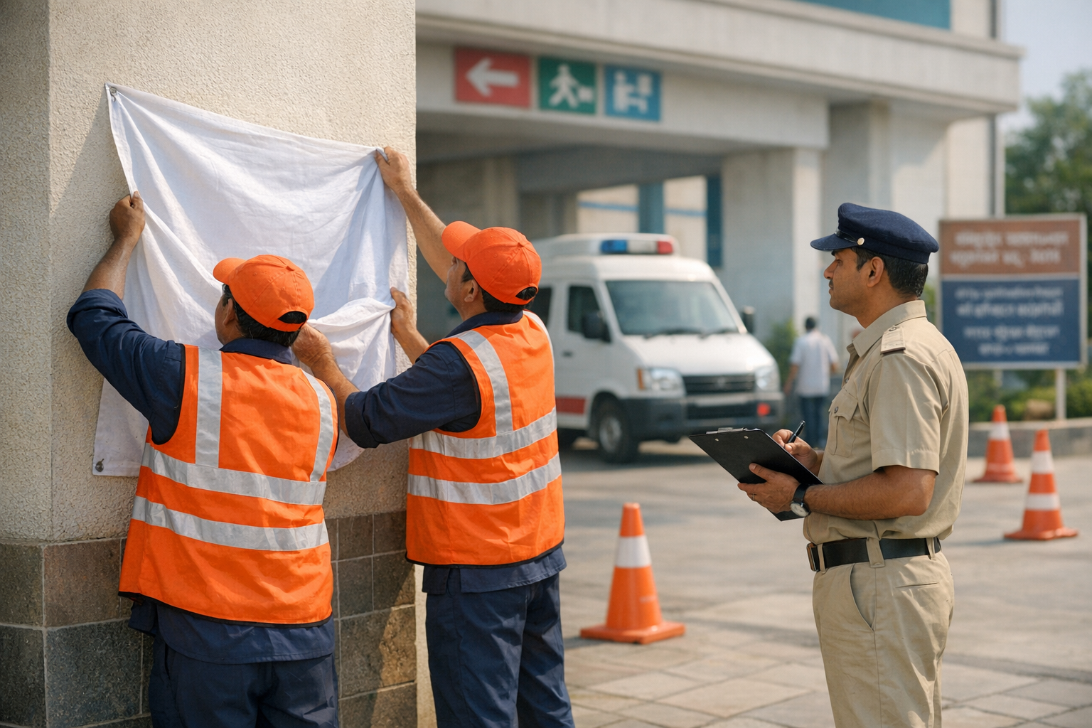 Swift Action at Ratnagiri Hospital: Unauthorised Banners Removed to Ensure Safety and Harmony