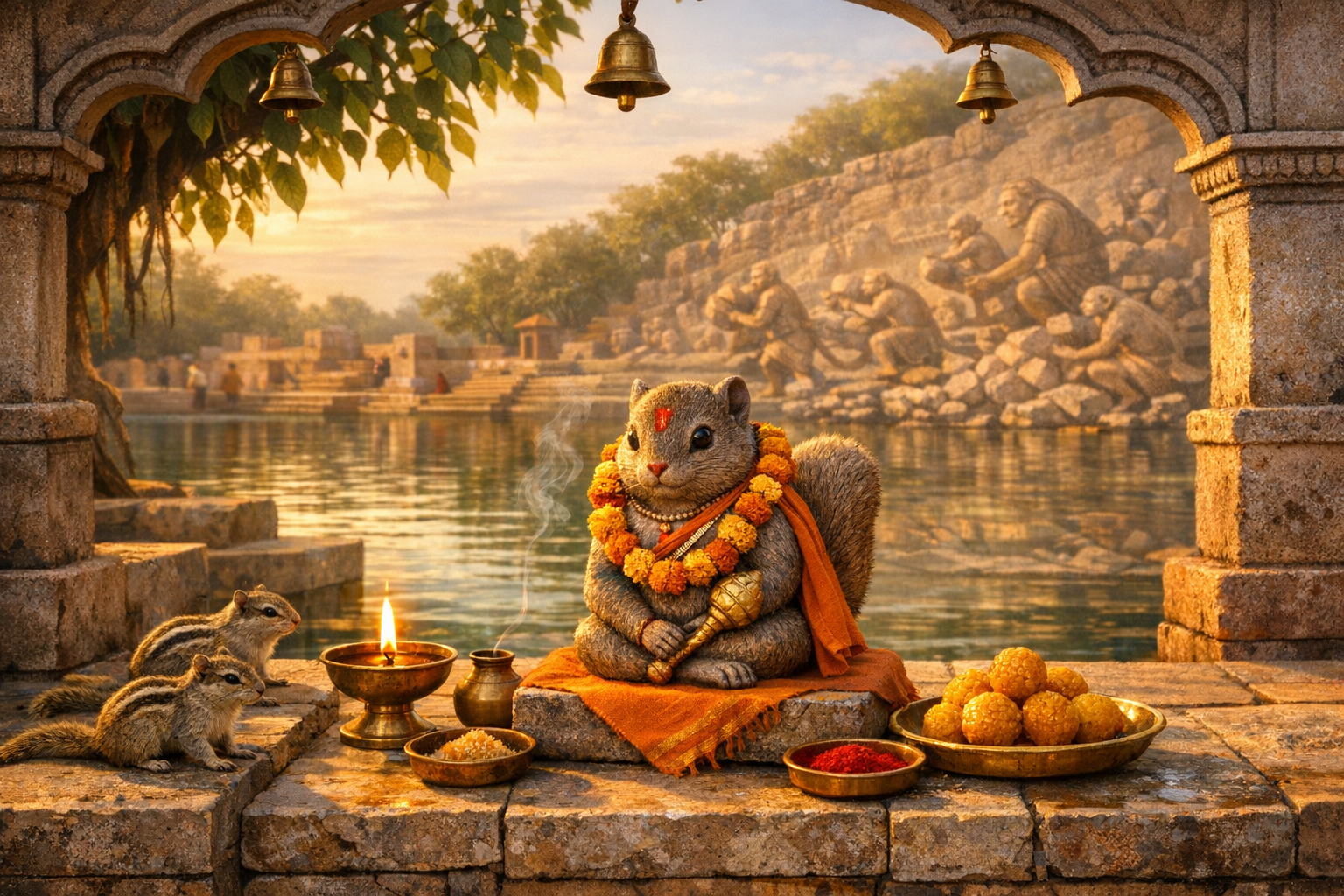 Gilaharaj Ji Maharaj at Achal Taal: Hanuman’s Rare Squirrel Form and Timeless Ramayana Legacy