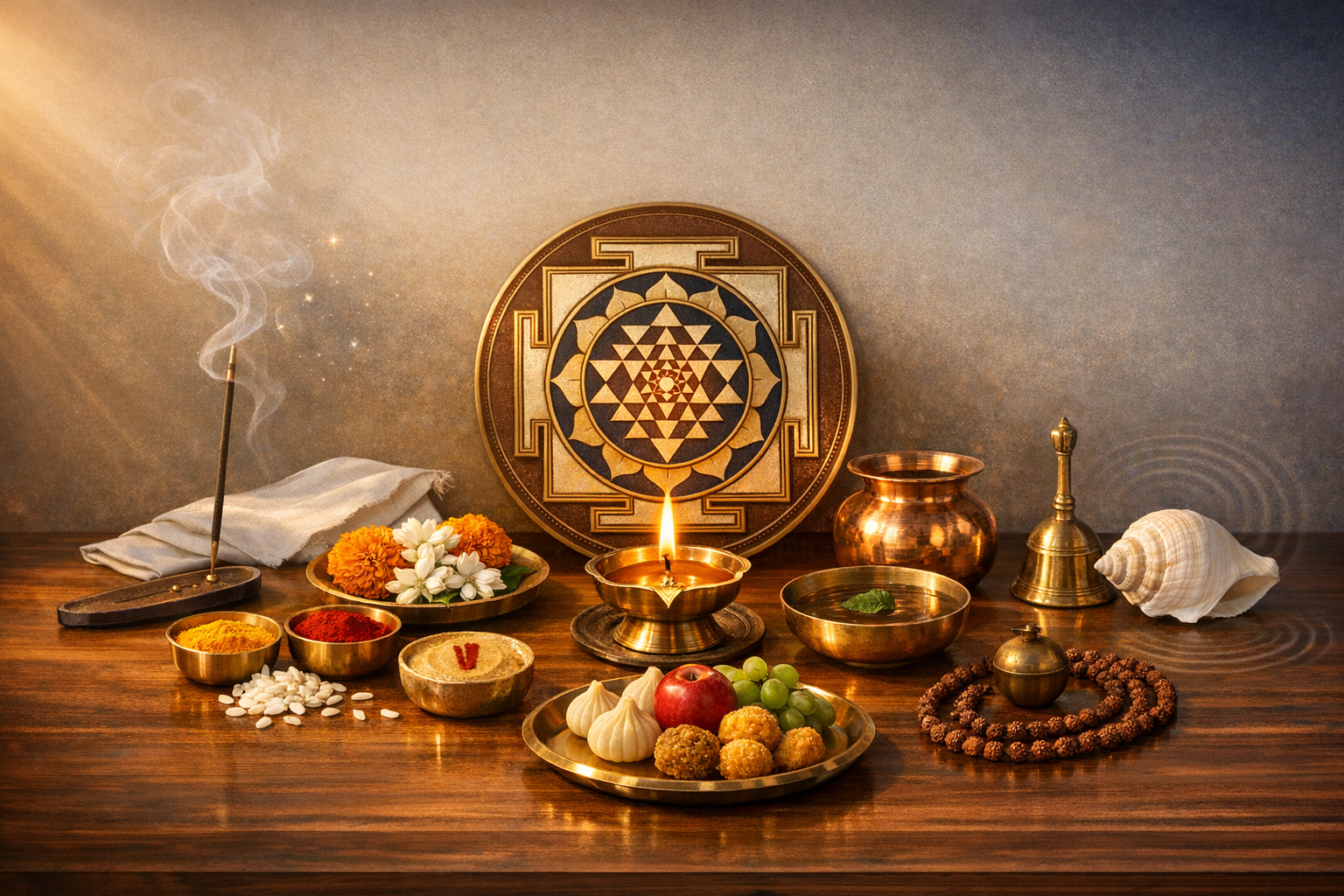 Cosmic Harmony in Daily Puja: Aligning Five Elements and Senses for Transformative Worship