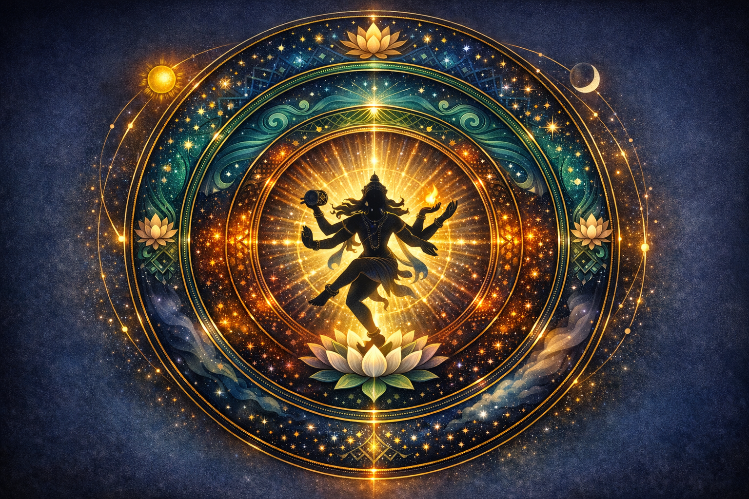 Symbolism of Kalachakra’s Five Wheels: Timeless Hindu Cosmology, Panchakritya, and Unity
