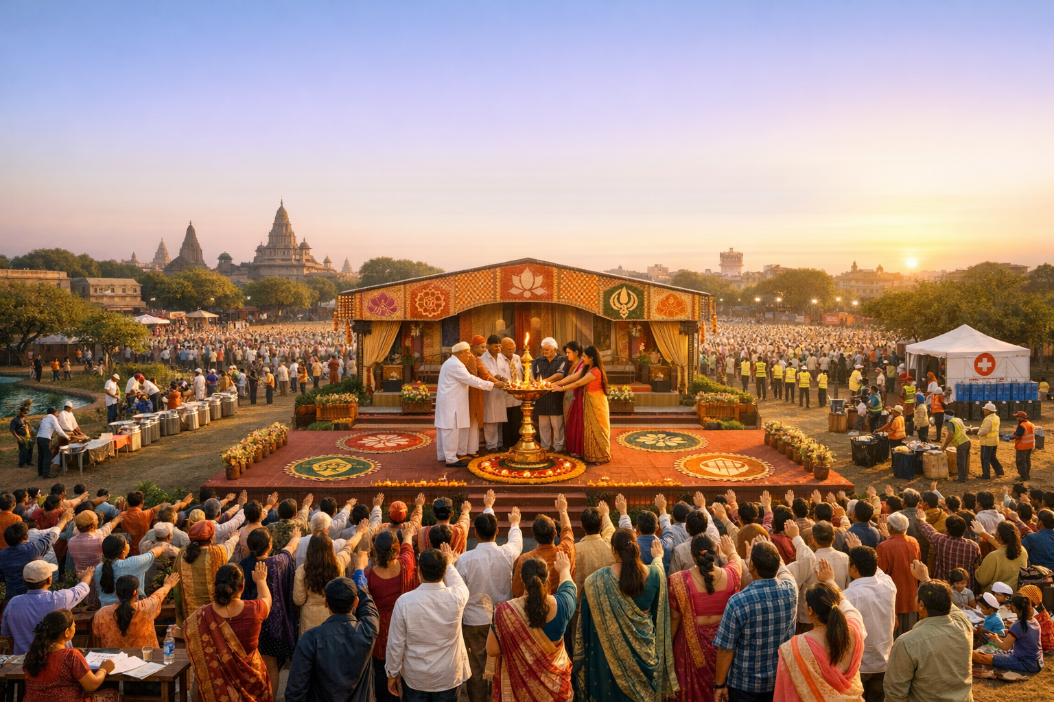 10,000 Unite in Solapur: A Peaceful Dharma Pledge for Dharmic Unity and Civic Renewal