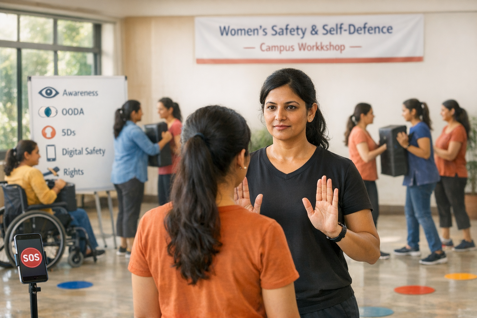 Chembur College hosts empowering, practical women’s safety and self‑defence by HJS