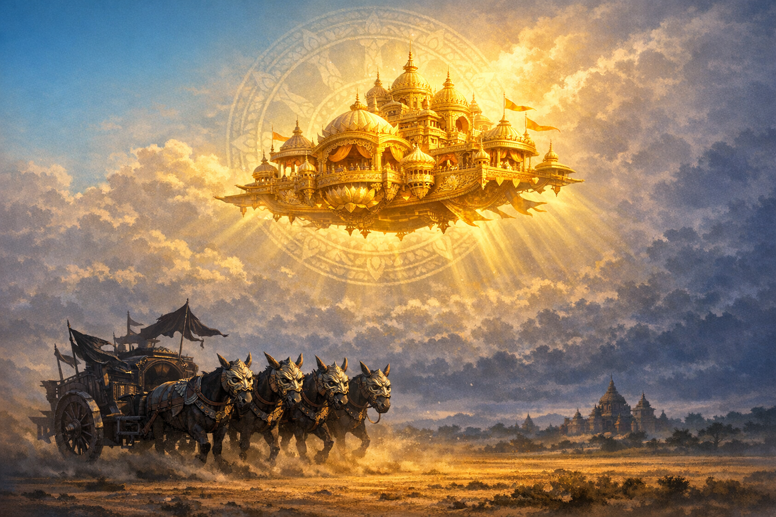 Decoding Ravana’s Pushpaka Vimana: Pishacha‑Faced Mules, War Chariots, and Dharma’s Warning