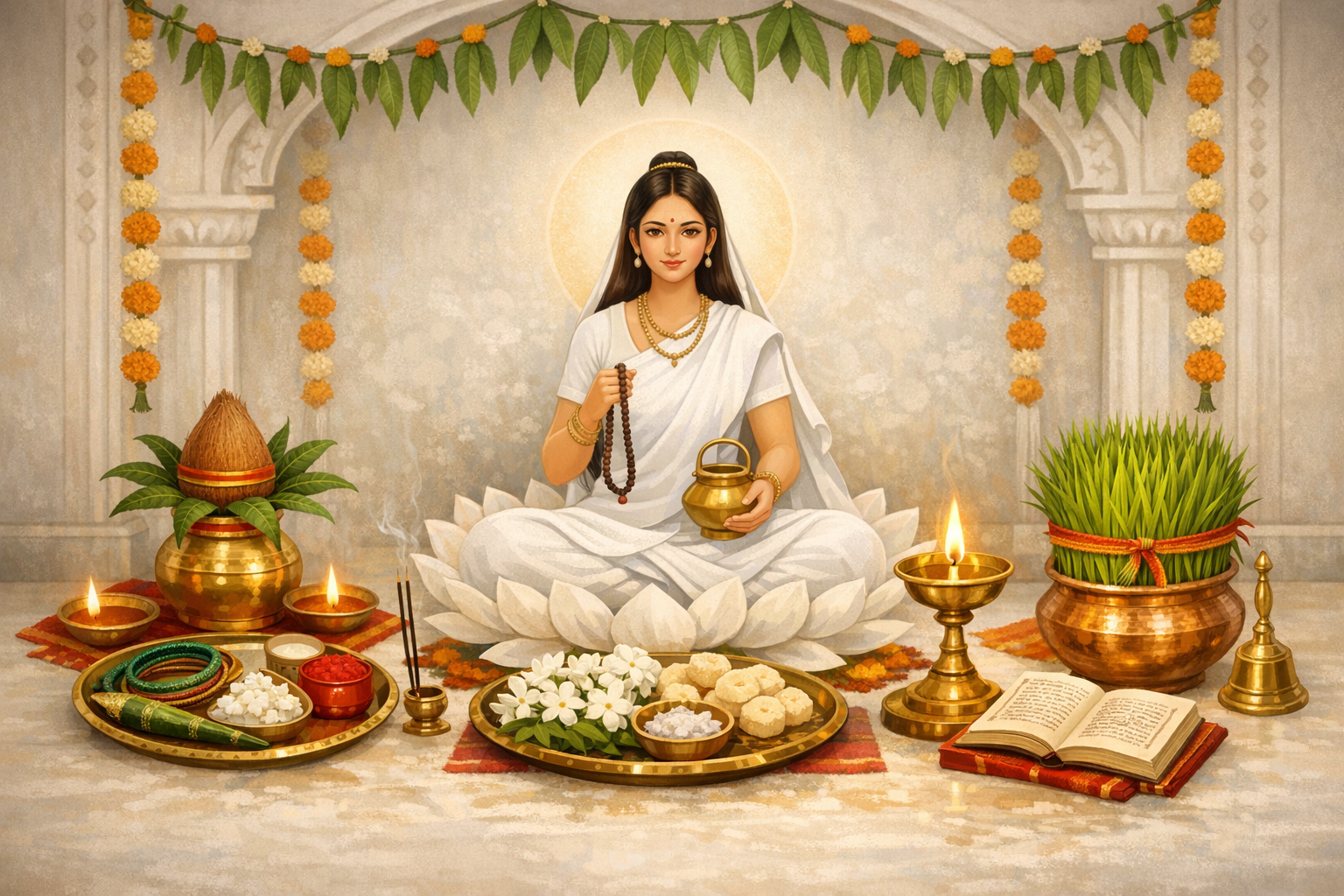 Navratri 2026 Day 2: Brahmacharini Puja, Preethi Dwitiya, and Dashain Rituals (20 Mar & 12 Oct)