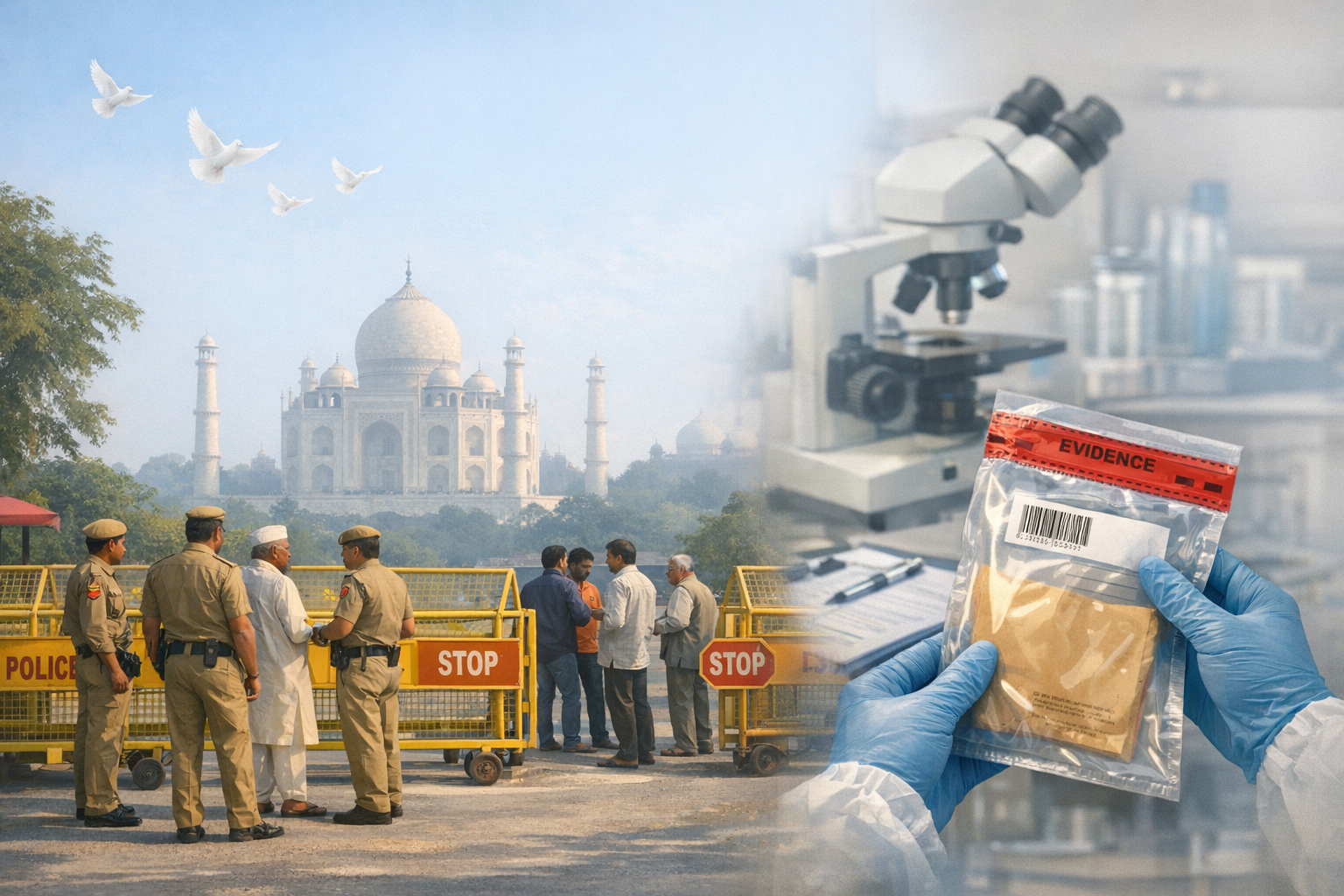 Agra on Alert: Suspected Bovine Remains Spark Protests as Police Fortify Security, Appeals for Calm