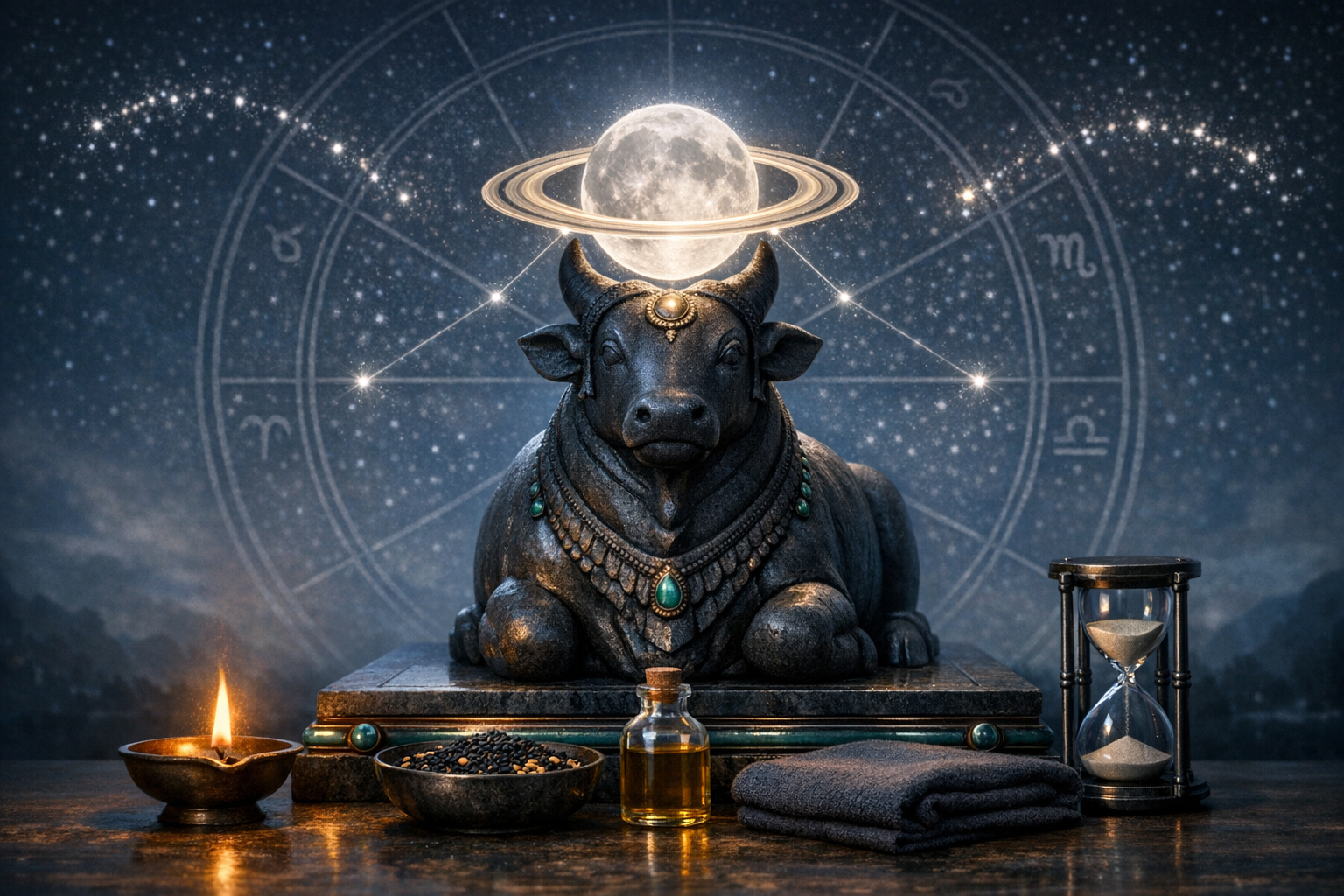 Shani Sadesati for Vrishabha Rashi: Mastering Janma Shani (Second 2½ Years) with Remedies