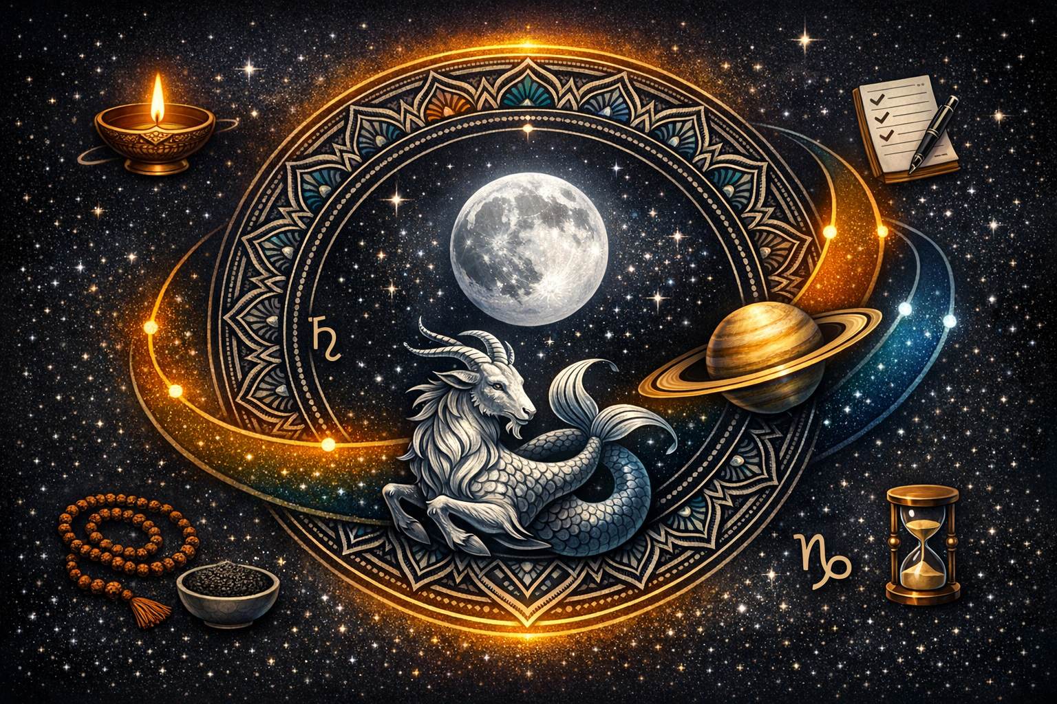 Sade Sati for Makara Rashi (Capricorn): Precise 2017–2025 Dates, Phases, Effects, and Remedies