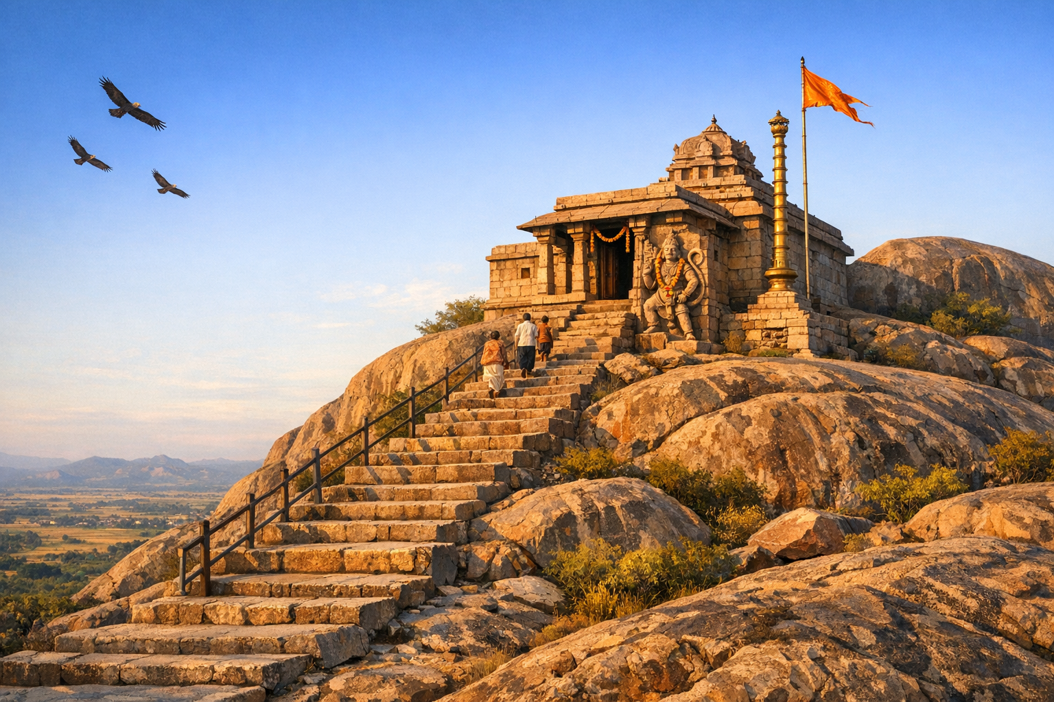 Haddinakallu Hanumantharaya Temple: A Timeless Ascent to Eagle Stone Hill’s Sacred Heritage
