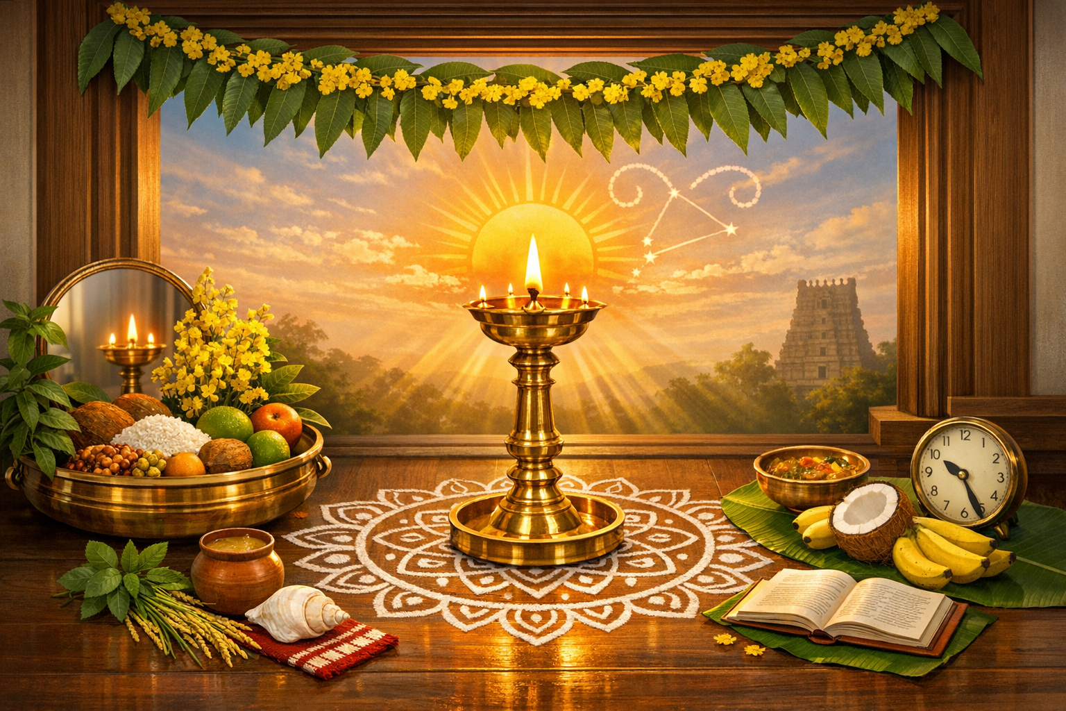 Chithirai Vishu (Puthandu) 2026: Auspicious Mesha Sankranti Time, Rituals, Meaning, and Unity