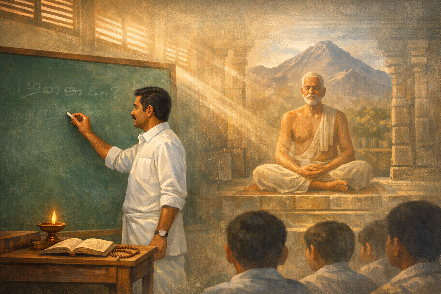 A Schoolteacher’s Transformative Encounter with Ramana Maharshi: Silence, Self-Inquiry, and Grace