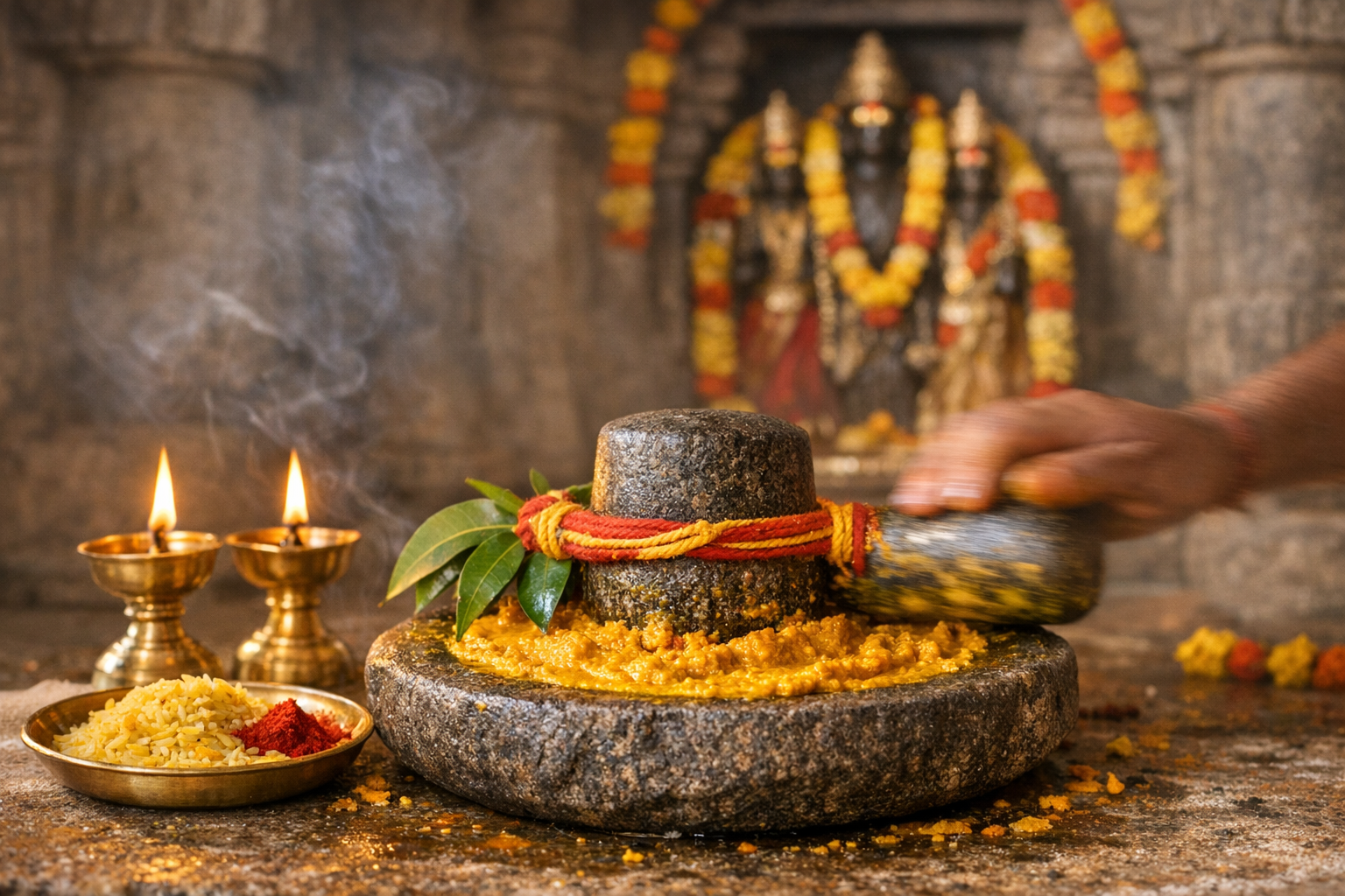 Vontimitta Haridra Ghatanam: Turmeric Rite Opens Sita Rama Kalyana Brahmotsavams, Mar 25, 2026