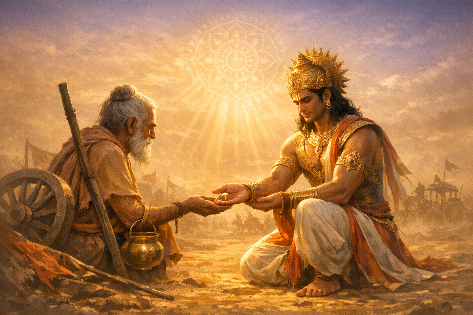 Karna’s Final Charity: Unbreakable Dāna, Dharma, and Lessons from Kurukshetra